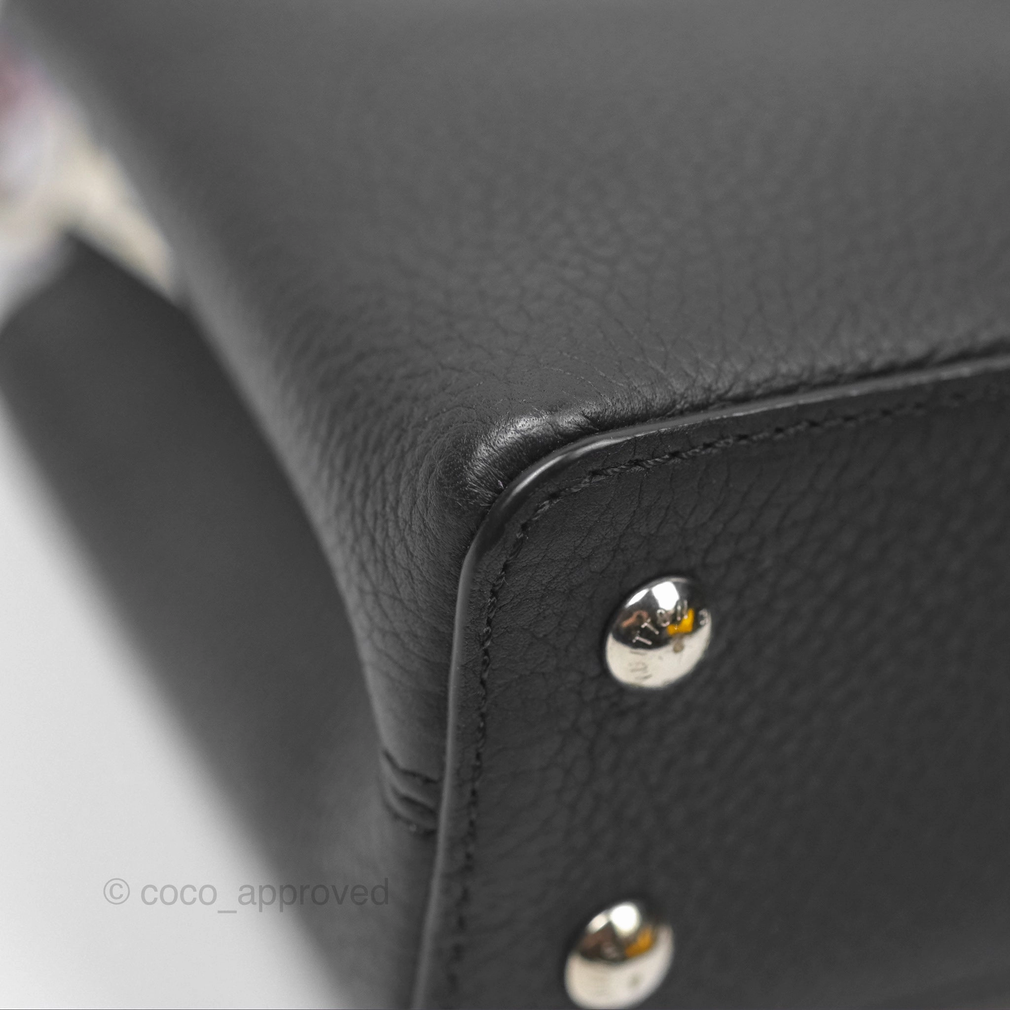 Louis Vuitton Capucines Mini Black in Taurillon Leather and Shiny Python leather
