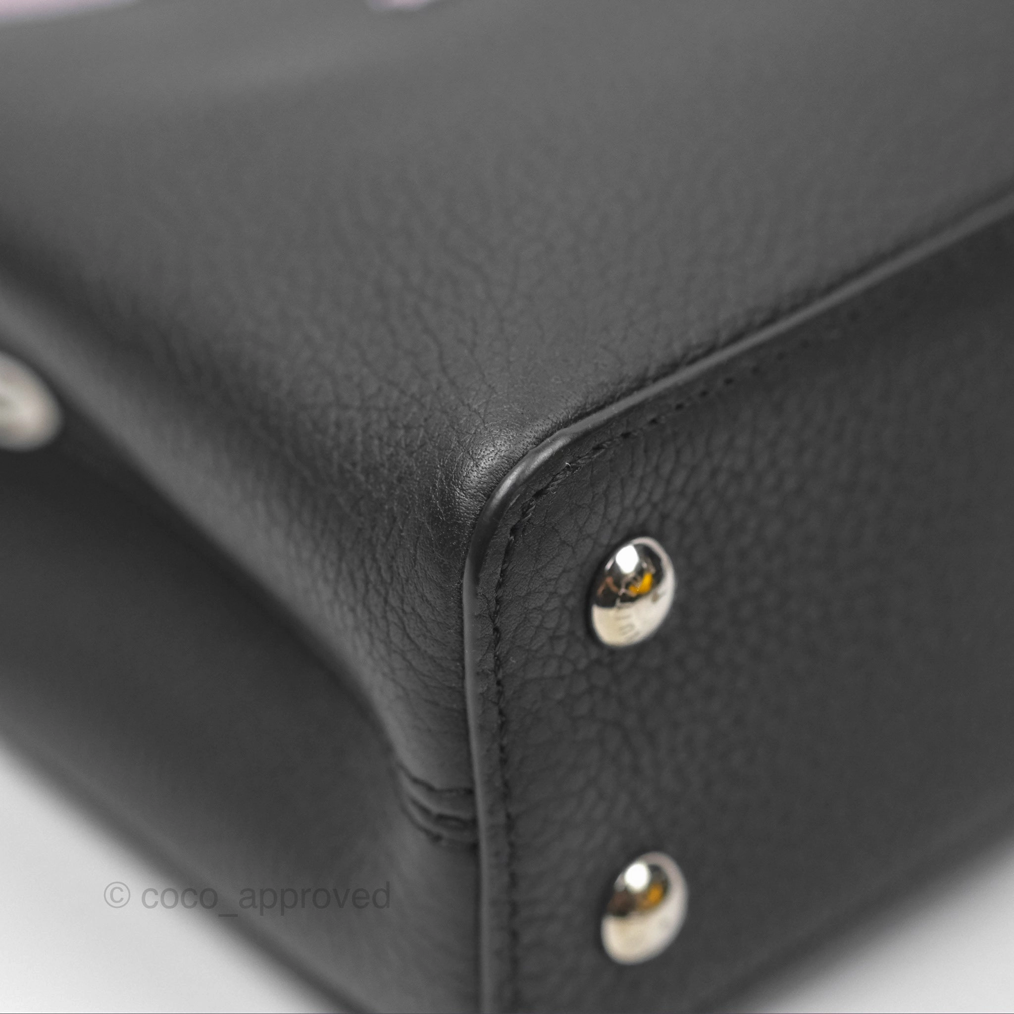 Louis Vuitton Capucines Mini Black in Taurillon Leather and Shiny Python leather