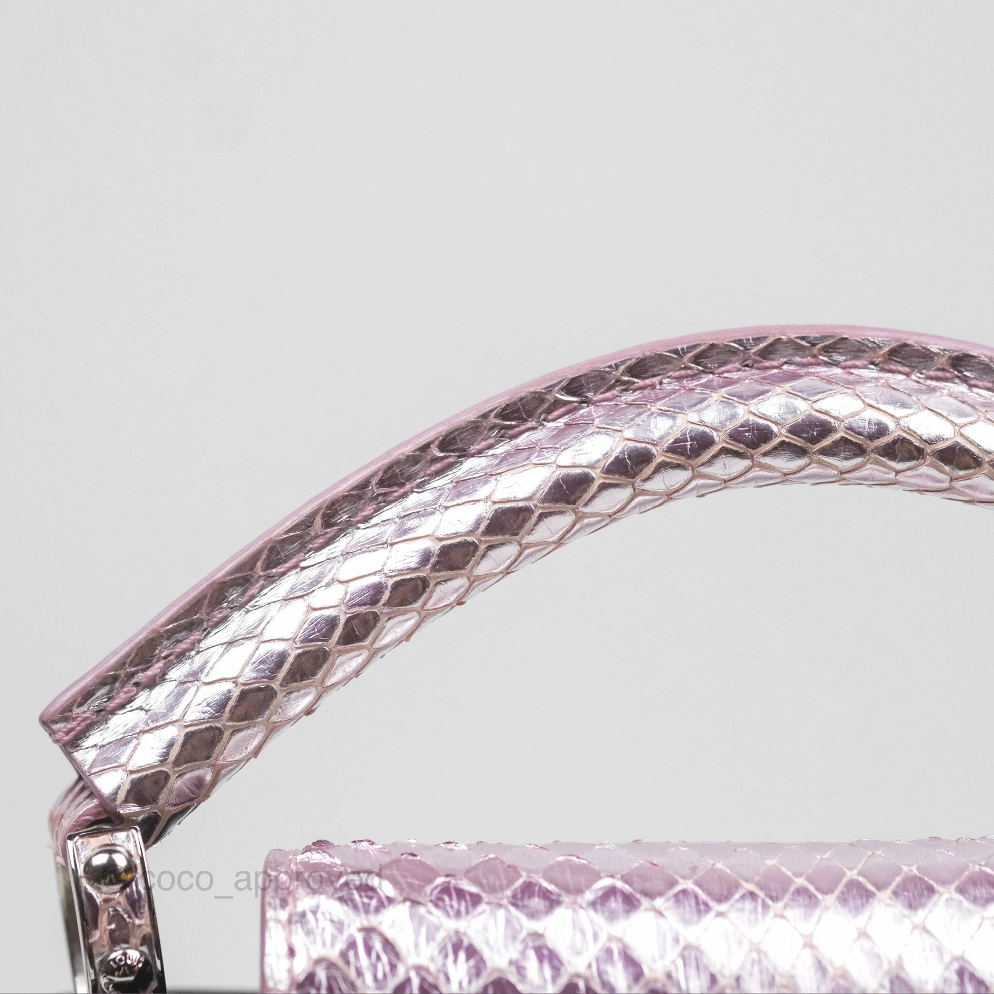 Louis Vuitton Capucines Mini Black in Taurillon Leather and Shiny Python leather