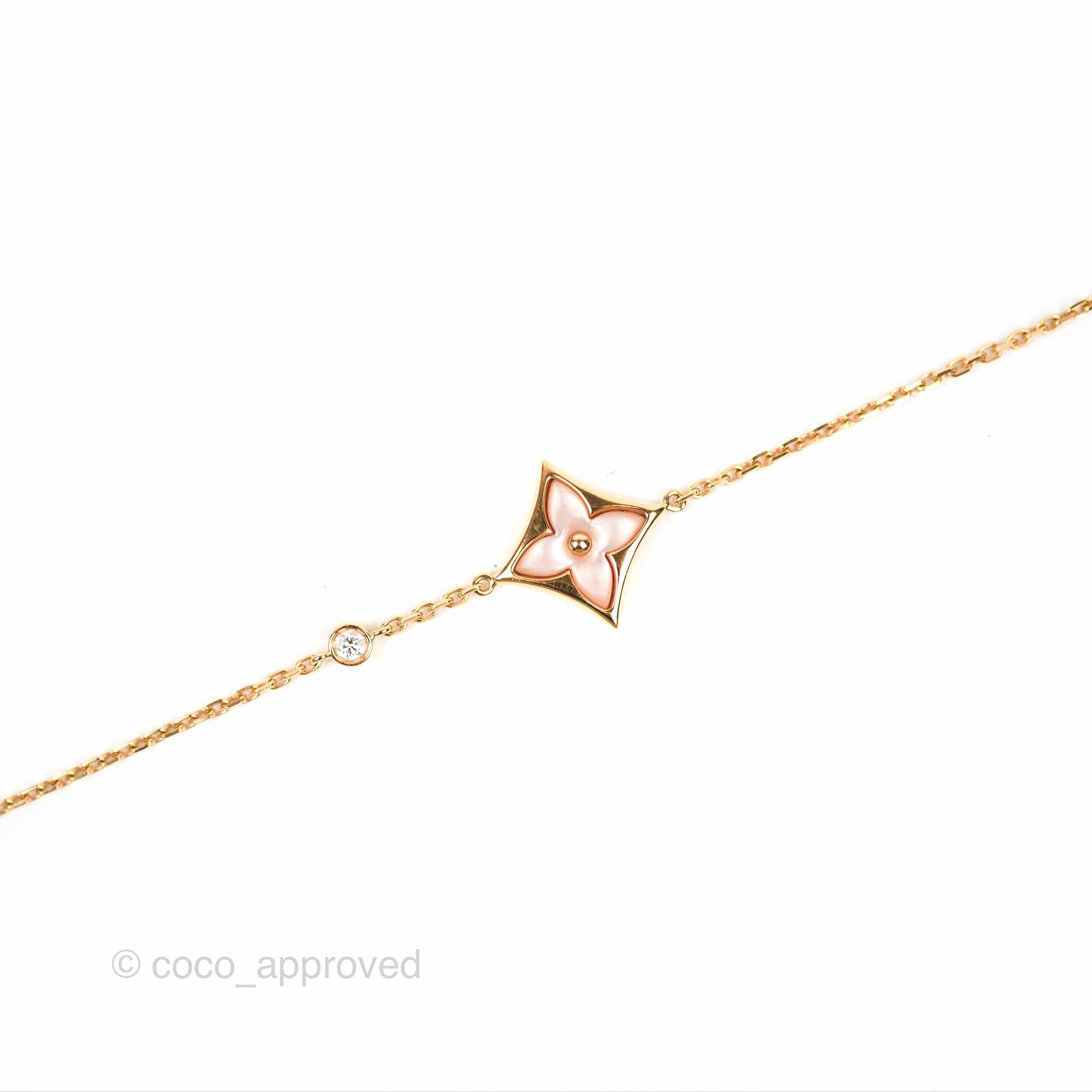 Louis Vuitton Color Blossom BB Star Bracelet. Pink gold. Pink Mother-of-Pearl & Diamond