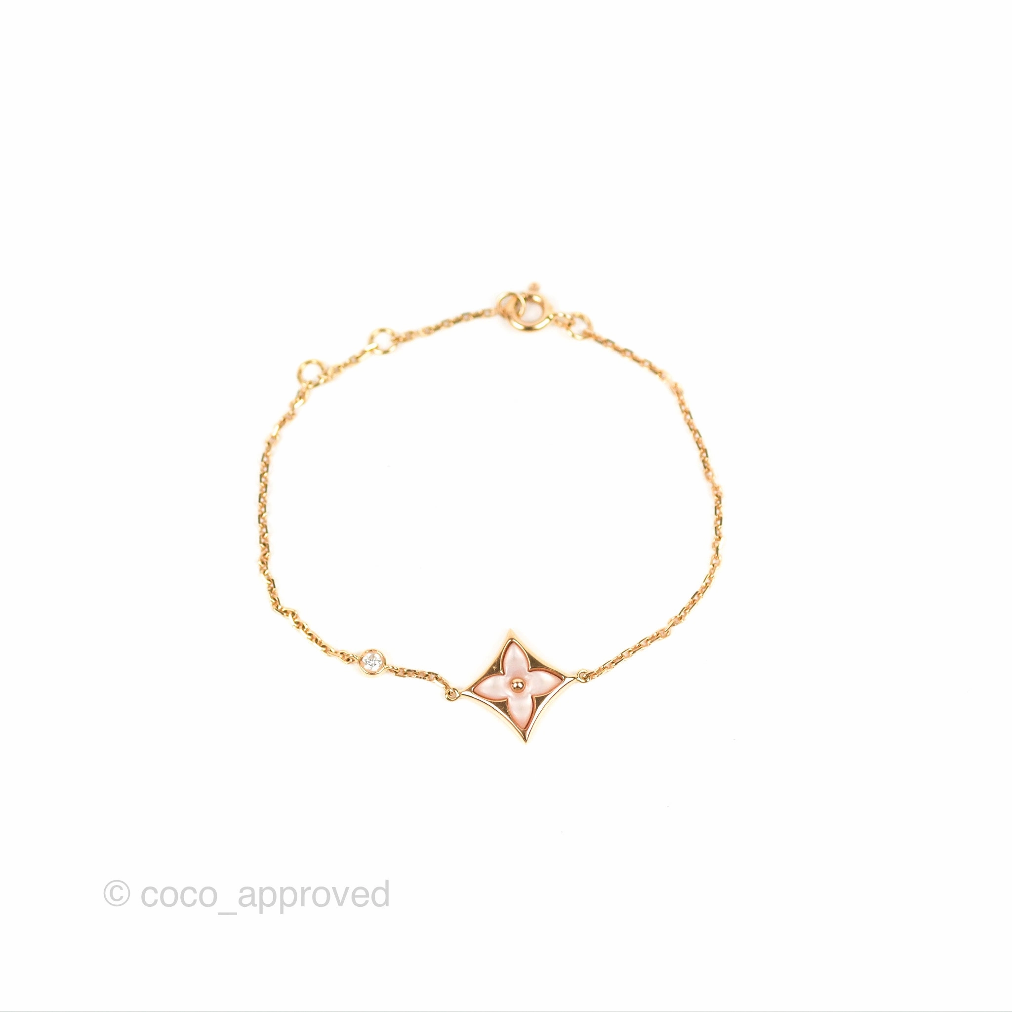 Louis Vuitton Color Blossom BB Star Bracelet. Pink gold. Pink Mother-of-Pearl & Diamond