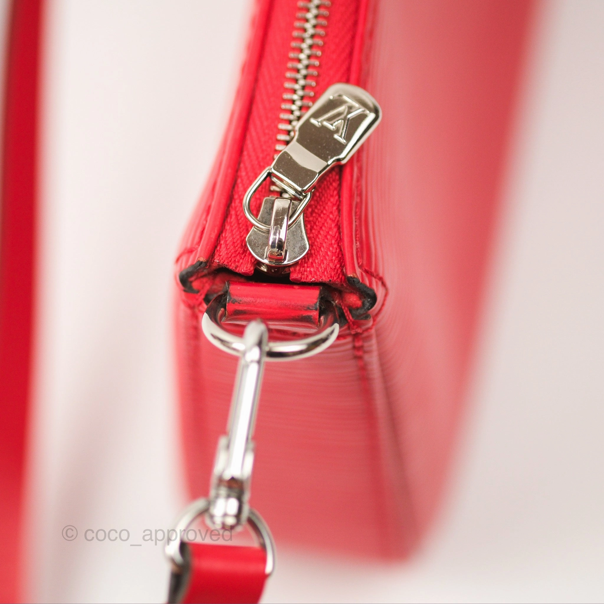 Louis Vuitton Epi Pochette Accessories NM Red
