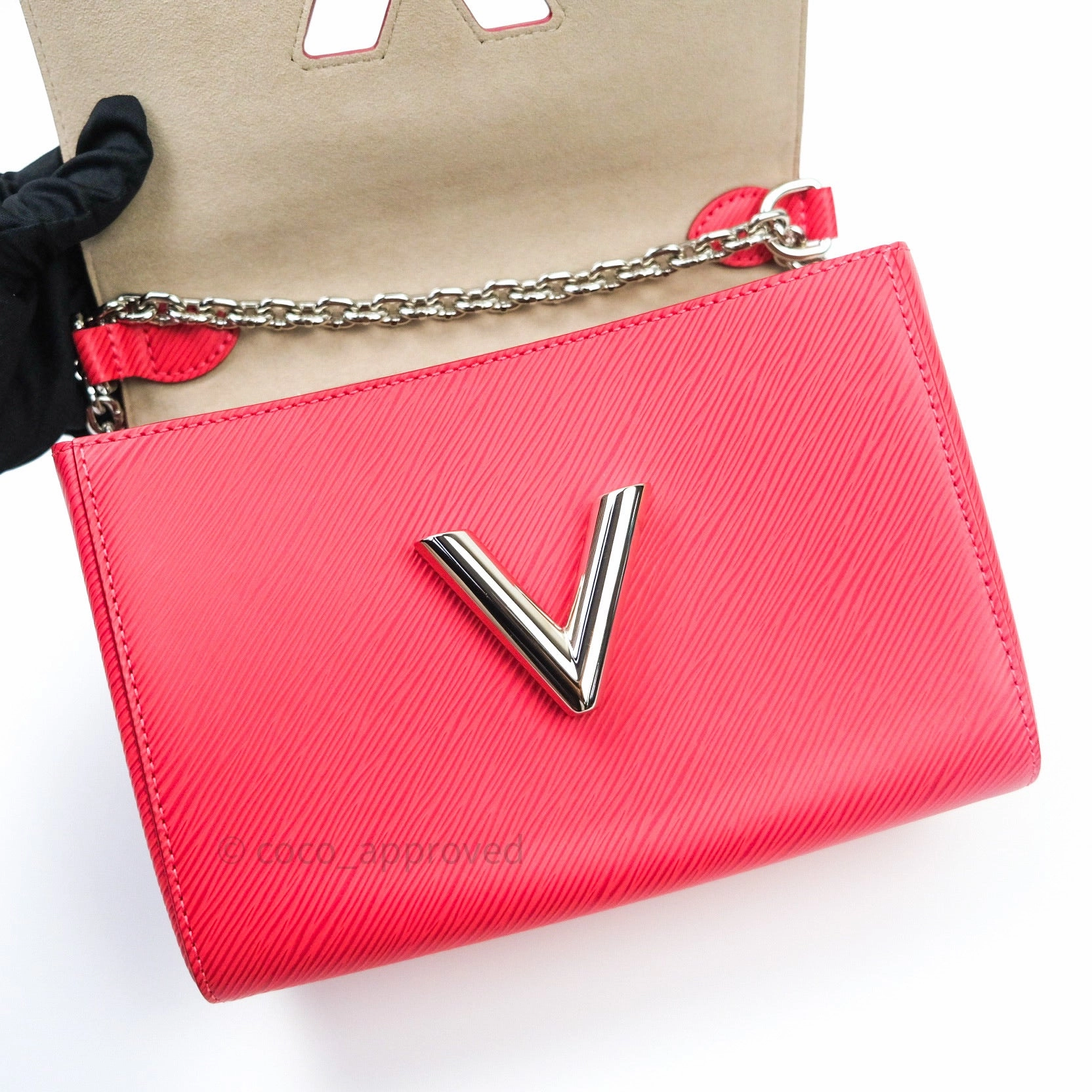 Louis Vuitton Epi Twist Shoulder Bag MM Coquelicot