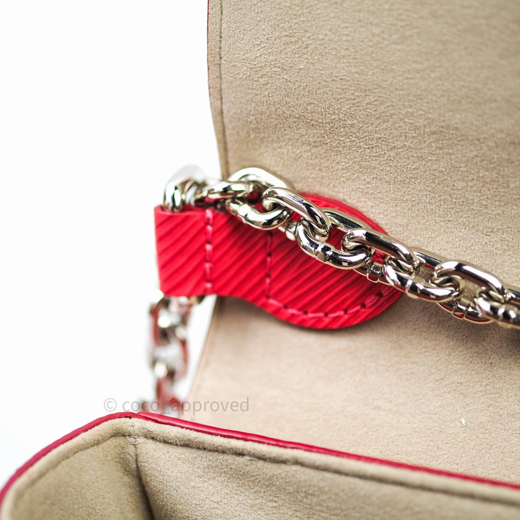 Louis Vuitton Epi Twist Shoulder Bag MM Coquelicot