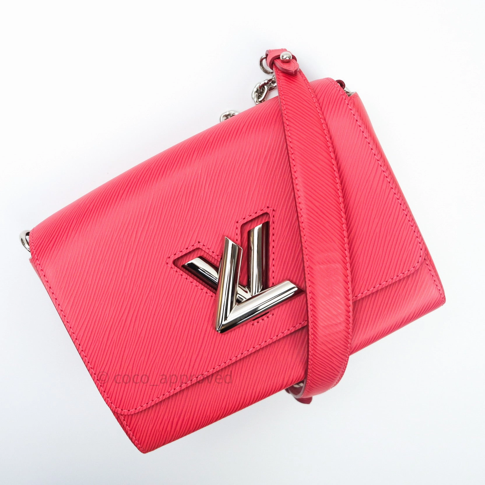 Louis Vuitton Epi Twist Shoulder Bag MM Coquelicot