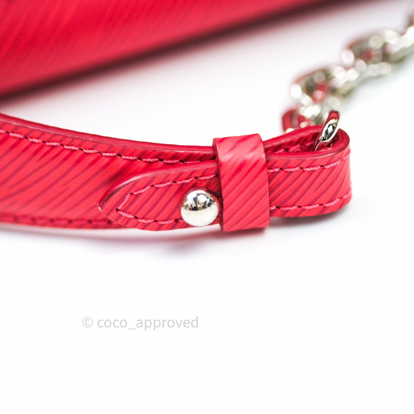 Louis Vuitton Epi Twist Shoulder Bag MM Coquelicot