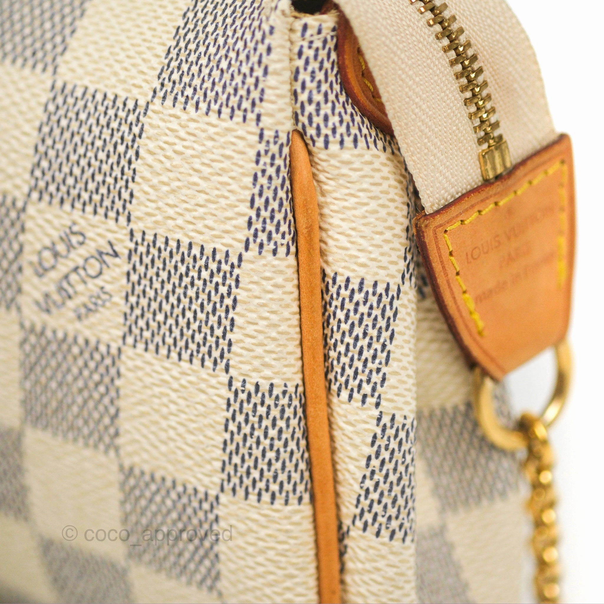 Louis Vuitton Eva Clutch With Strap Damier Azur