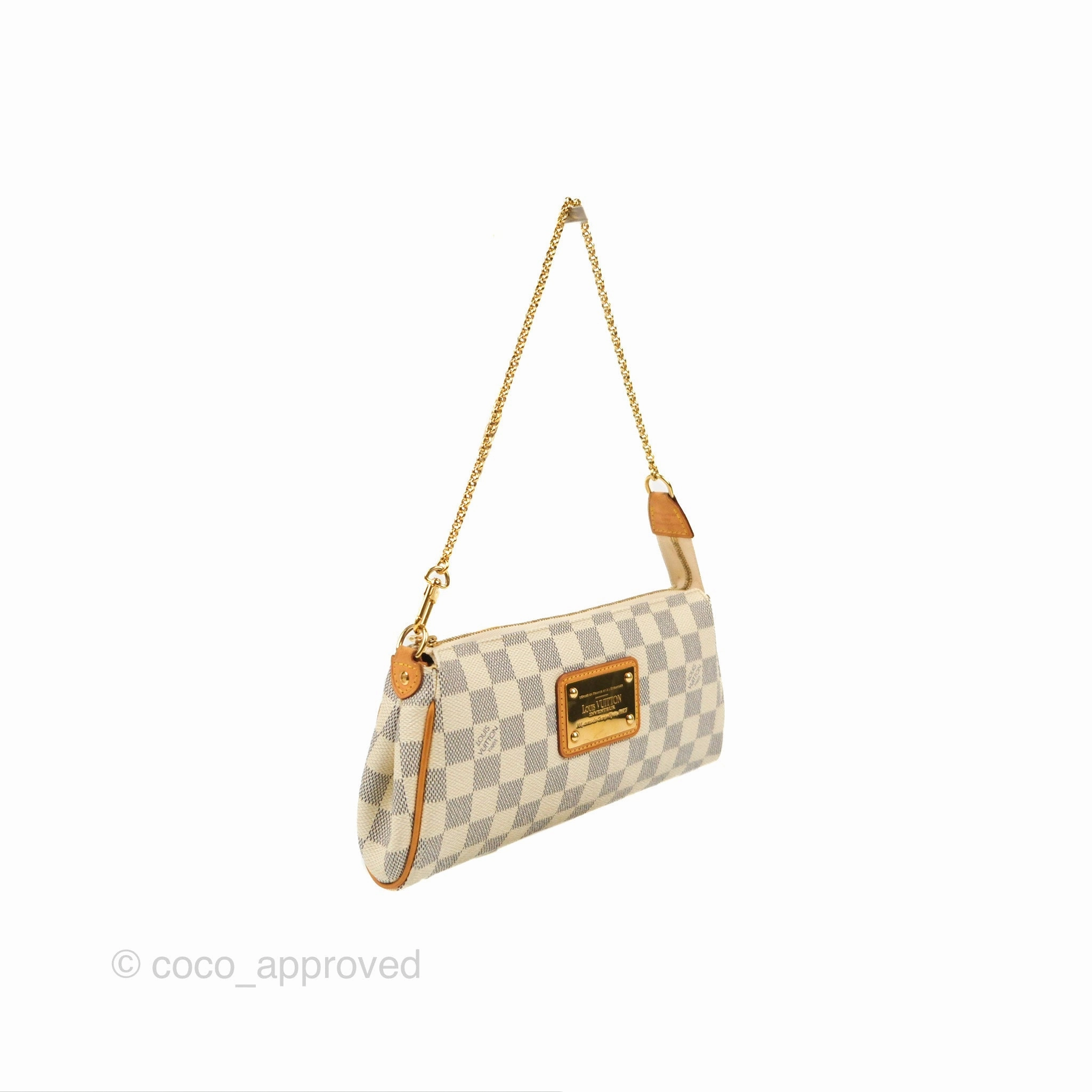 Louis Vuitton Eva Clutch With Strap Damier Azur