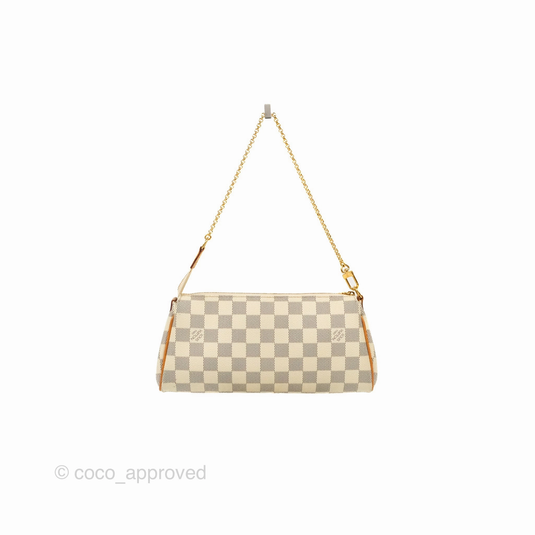 Louis Vuitton Eva Clutch With Strap Damier Azur