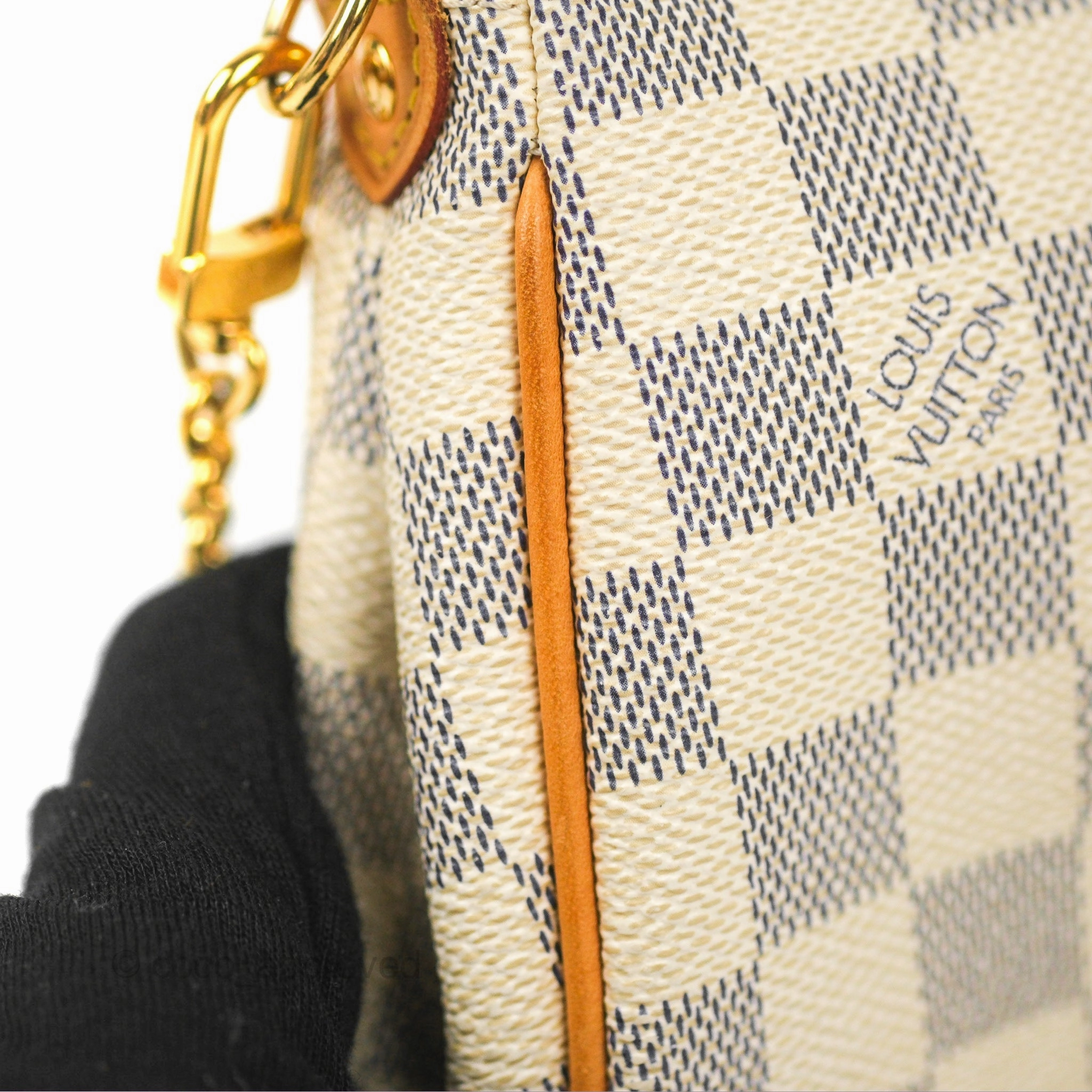 Louis Vuitton Eva Clutch With Strap Damier Azur