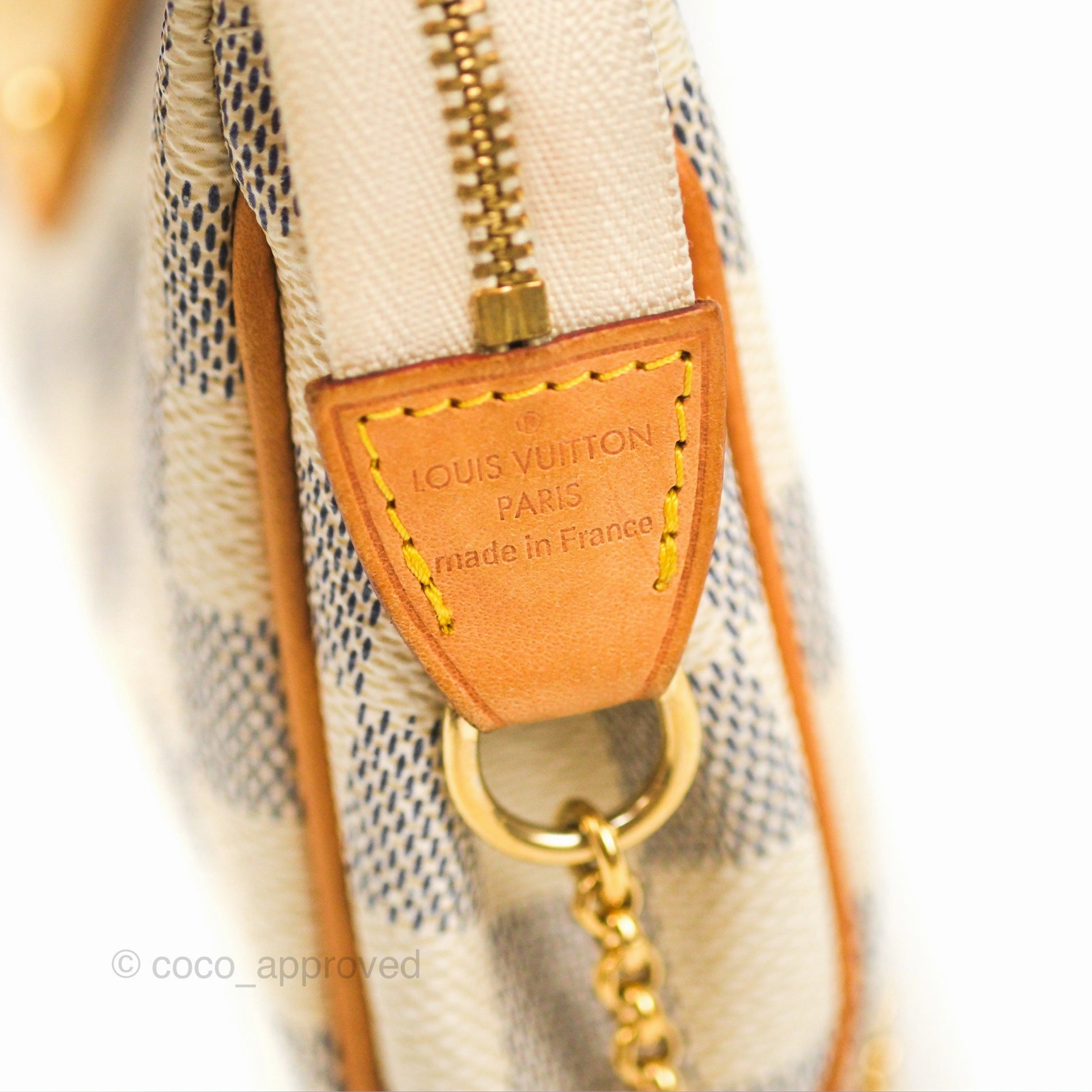 Louis Vuitton Eva Clutch With Strap Damier Azur
