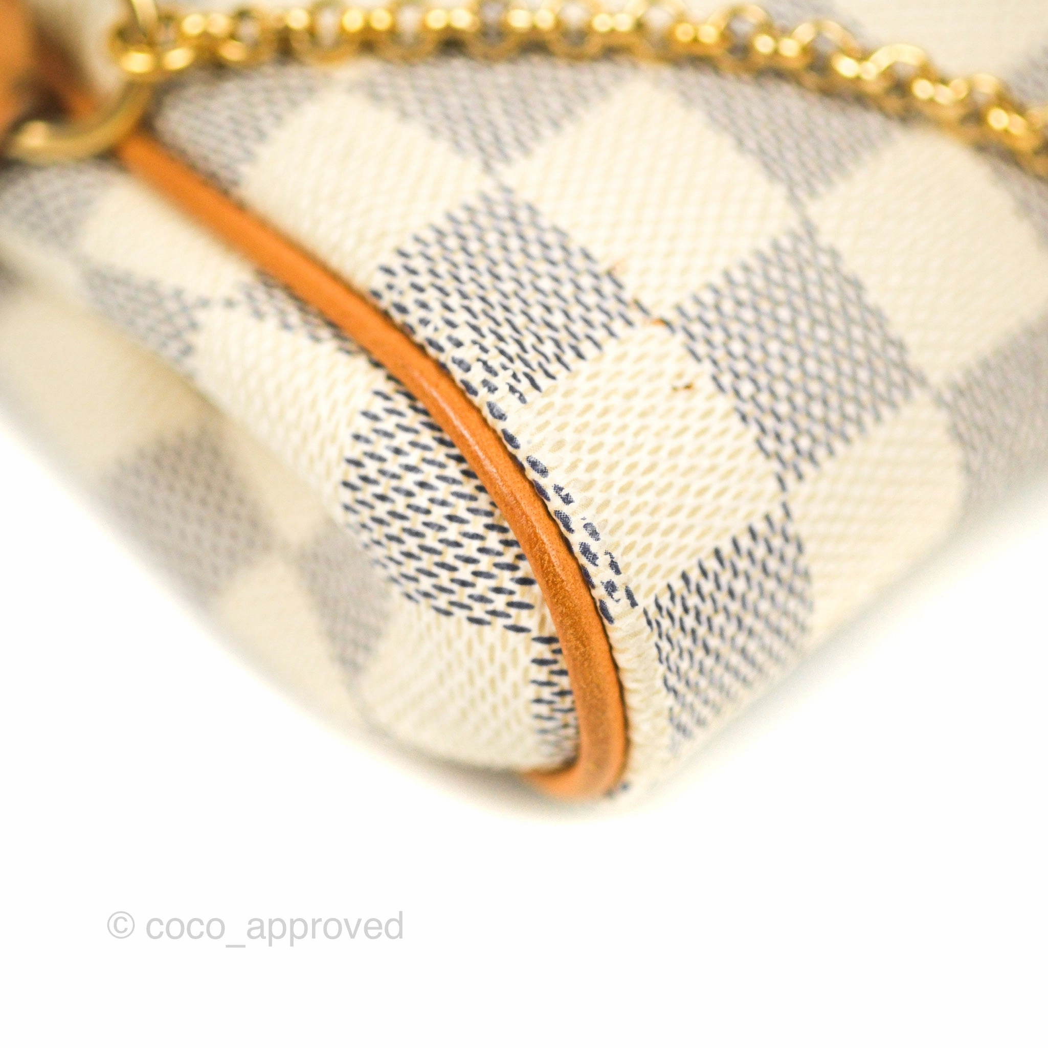 Louis Vuitton Eva Clutch With Strap Damier Azur