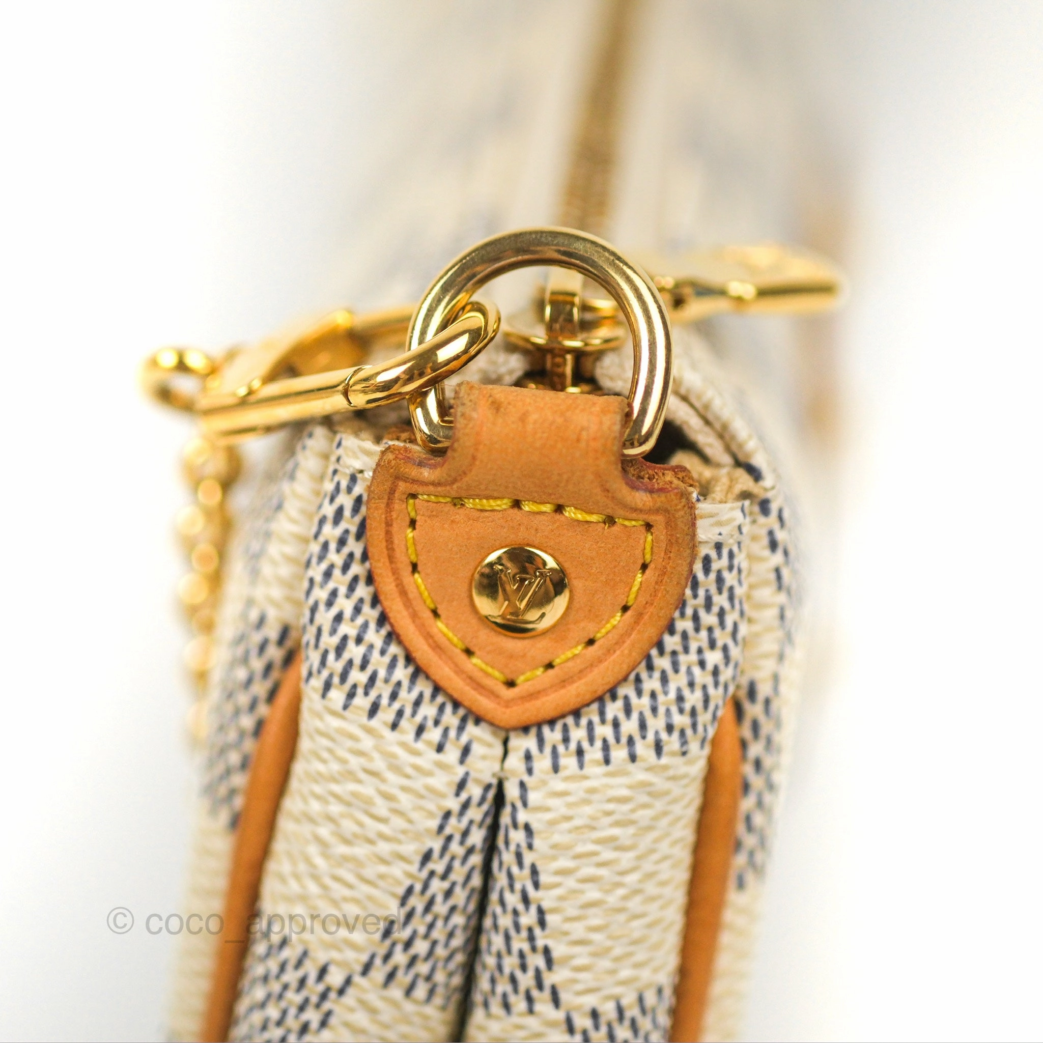 Louis Vuitton Eva Clutch With Strap Damier Azur