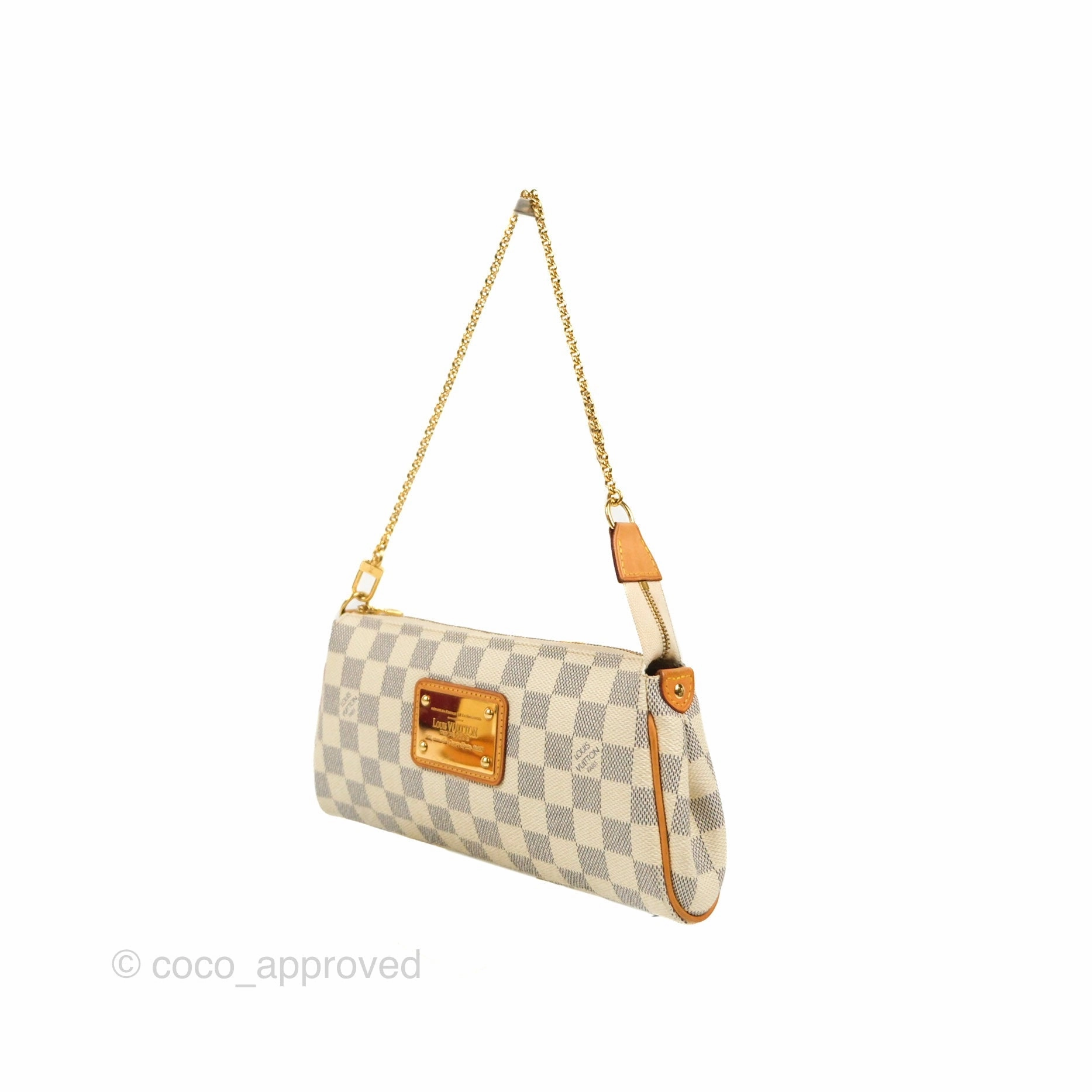 Louis Vuitton Eva Clutch With Strap Damier Azur