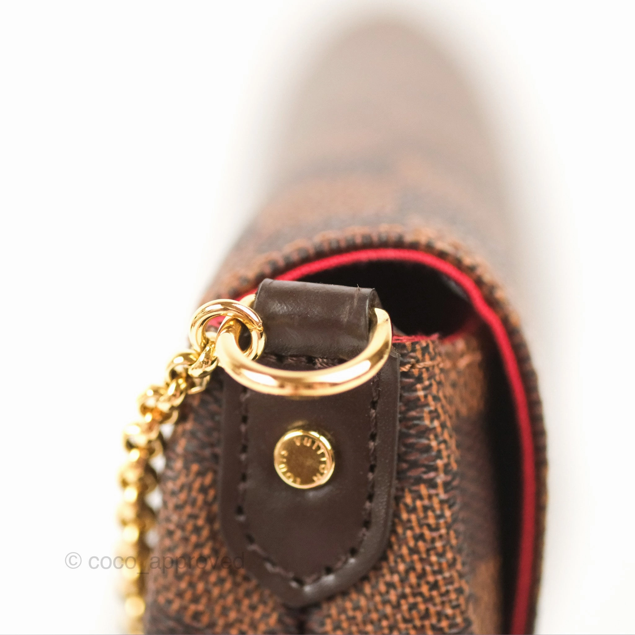 Louis Vuitton Favourite MM Flap Bag Damier Ebene