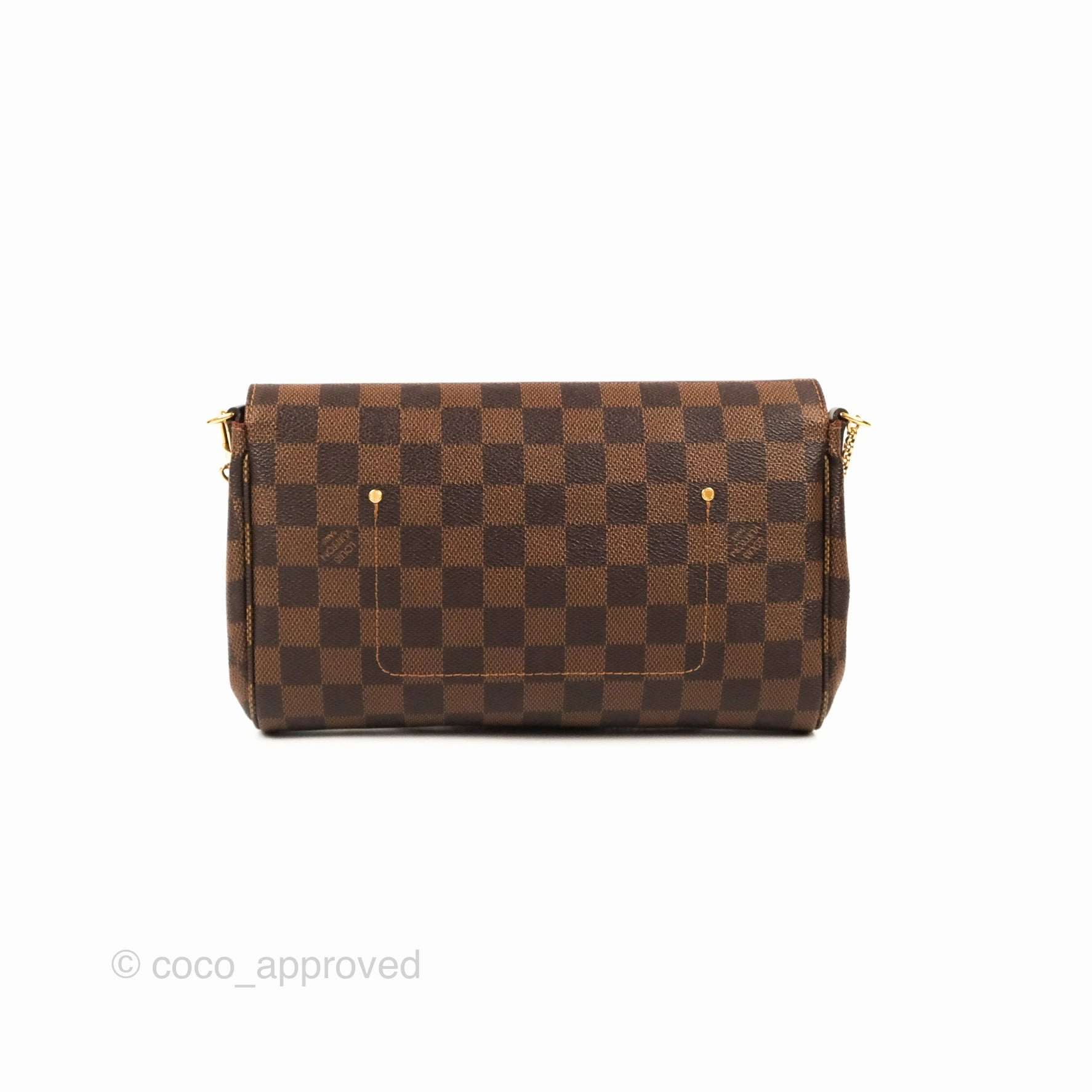 Louis Vuitton Favourite MM Flap Bag Damier Ebene