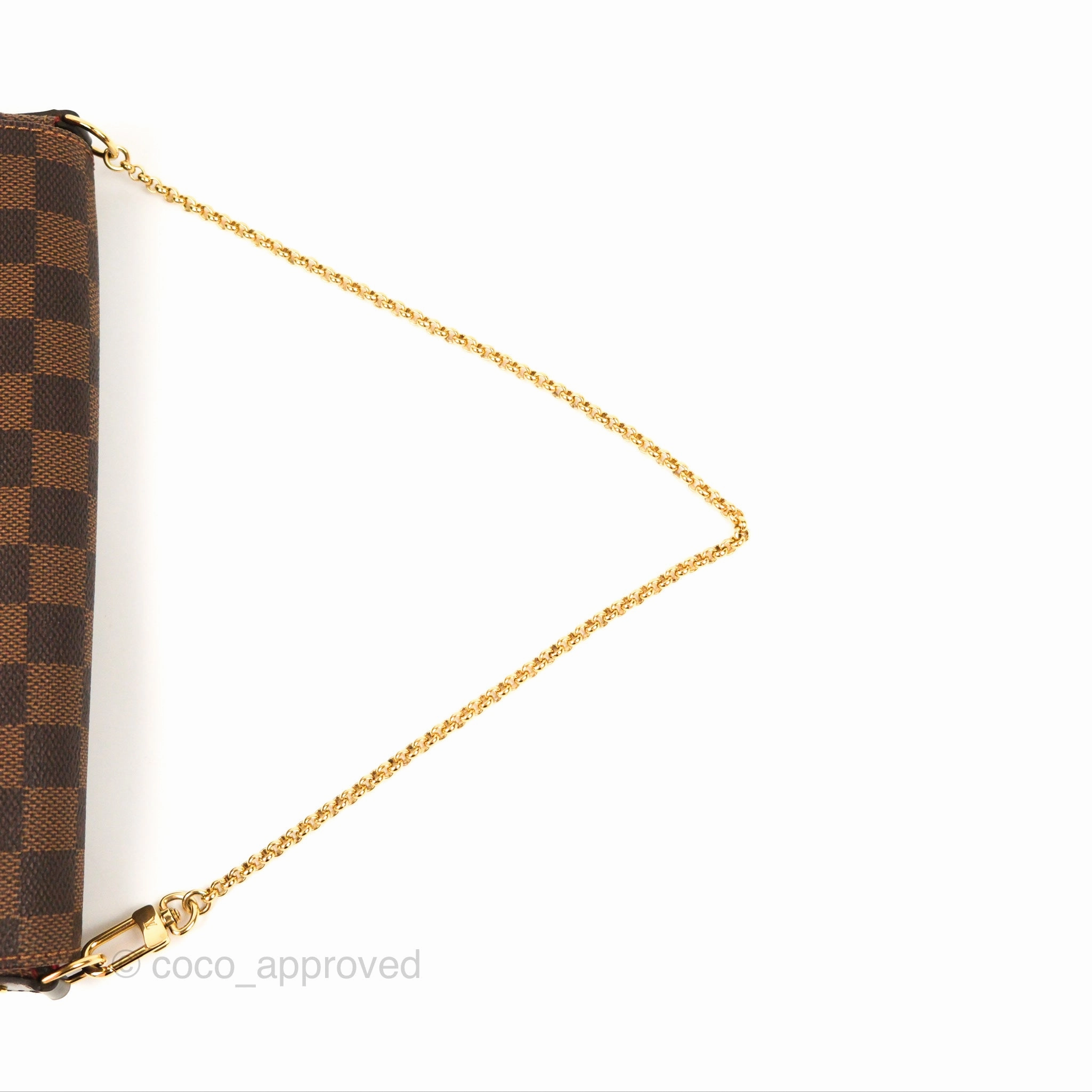 Louis Vuitton Favourite MM Flap Bag Damier Ebene