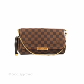 Louis Vuitton Favourite MM Flap Bag Damier Ebene