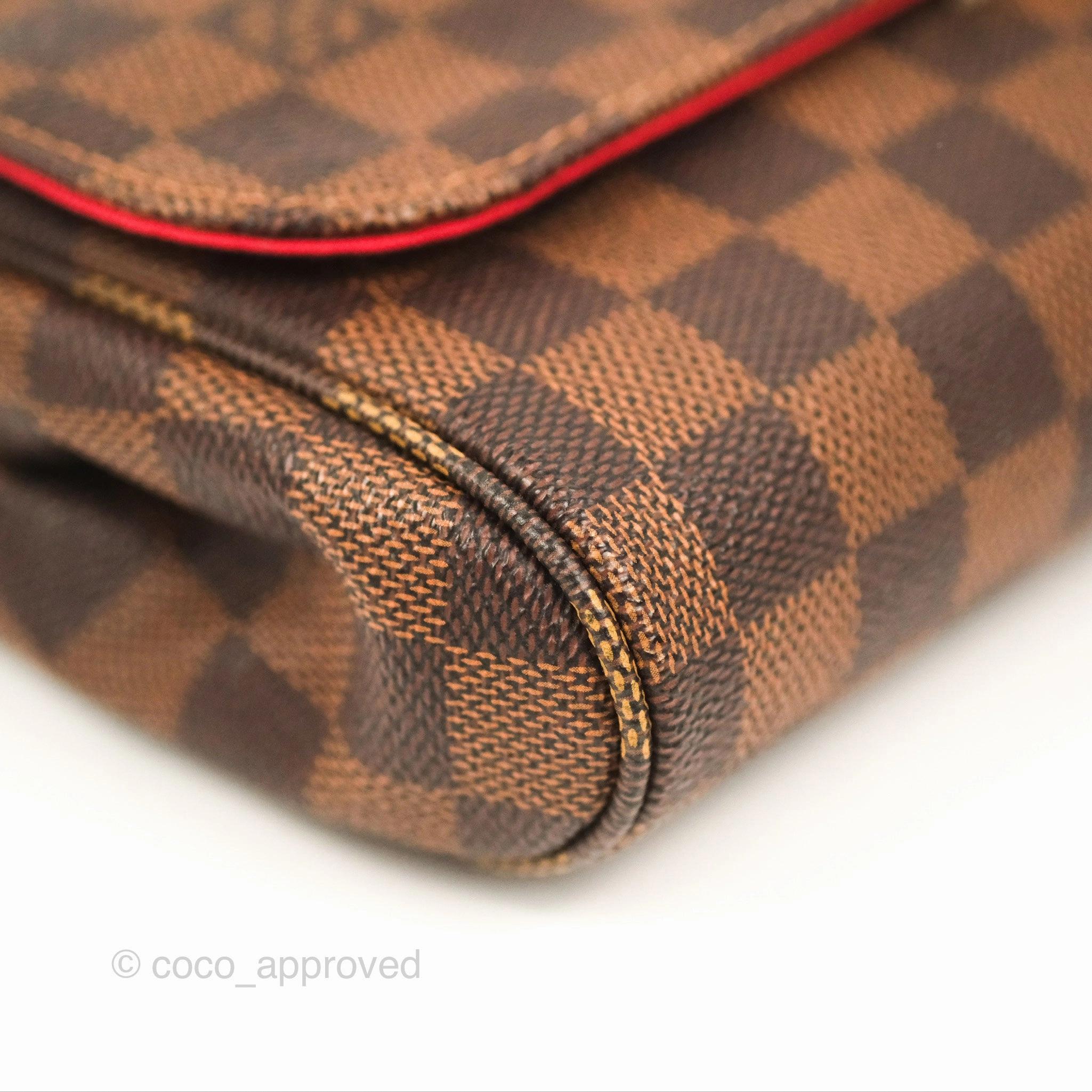 Louis Vuitton Favourite MM Flap Bag Damier Ebene