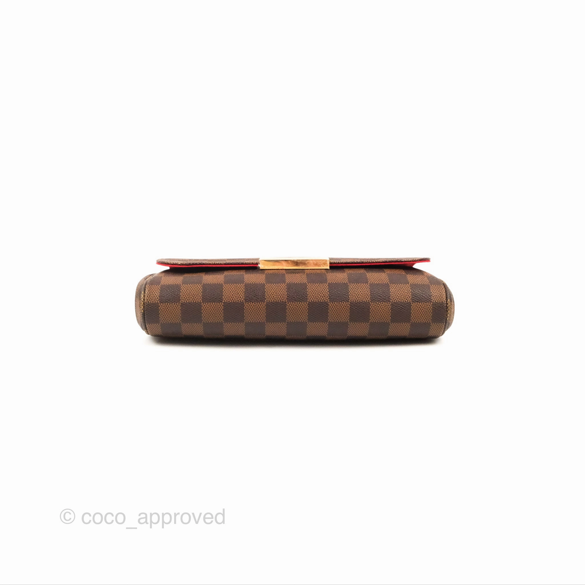 Louis Vuitton Favourite MM Flap Bag Damier Ebene