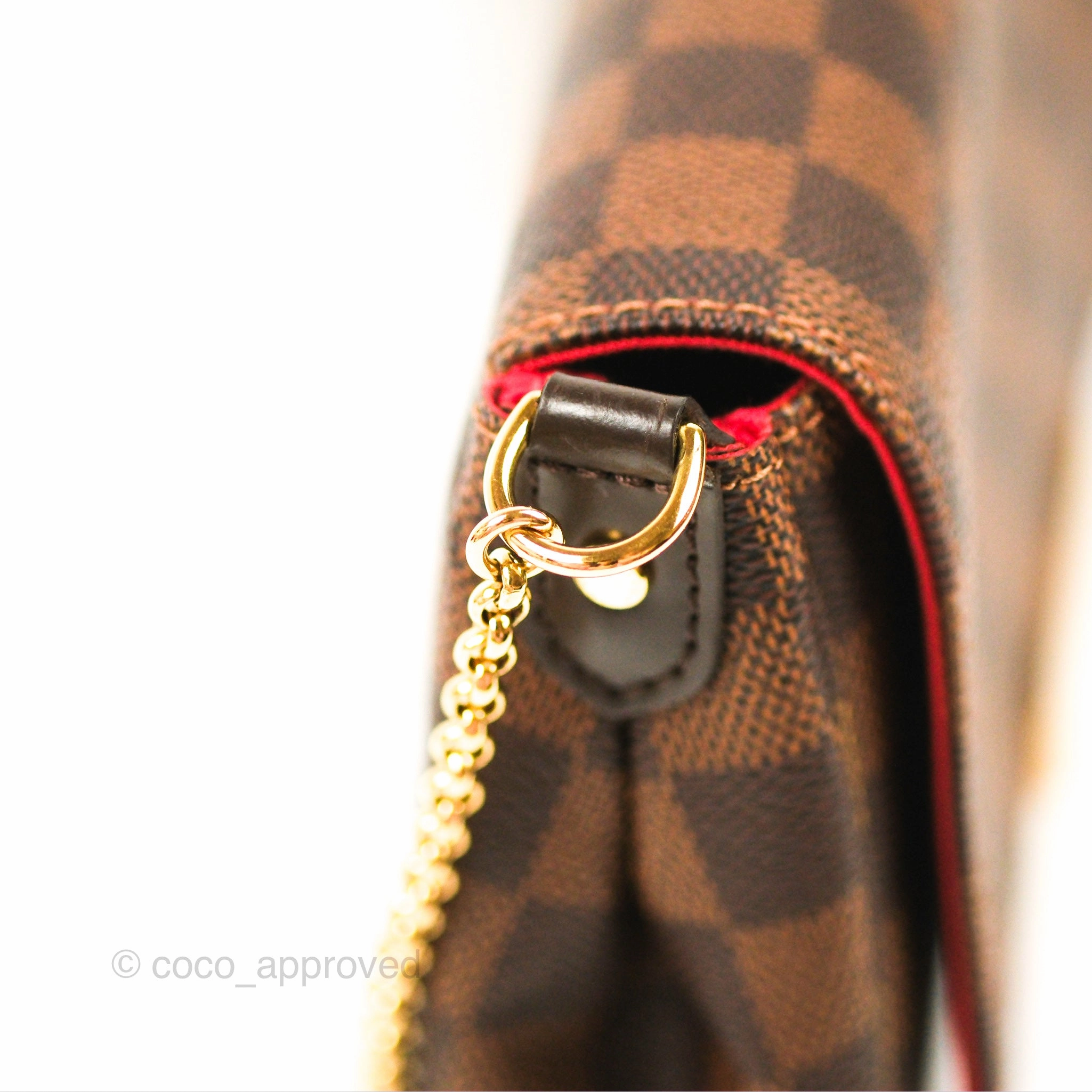 Louis Vuitton Favourite MM Flap Bag Damier Ebene