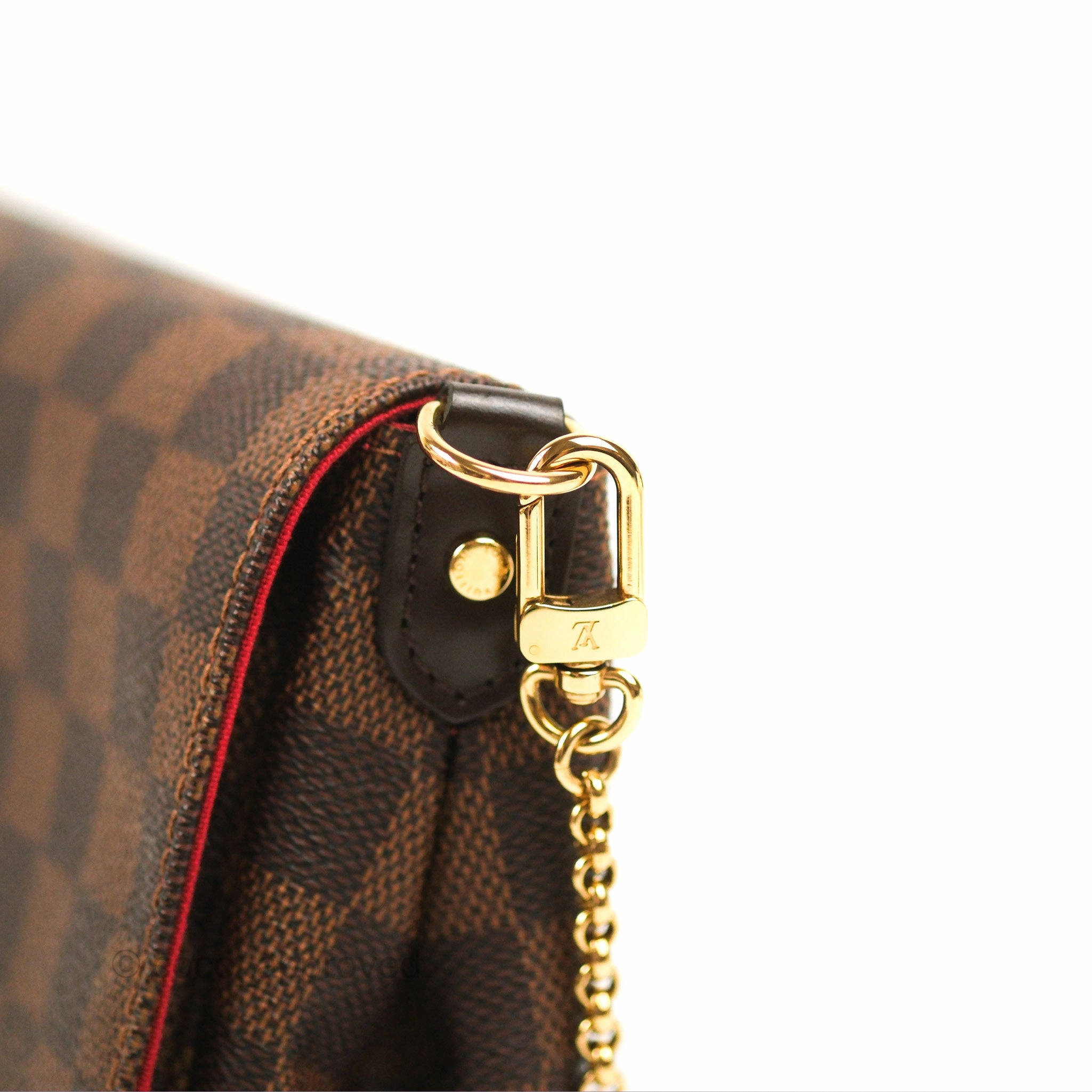 Louis Vuitton Favourite MM Flap Bag Damier Ebene