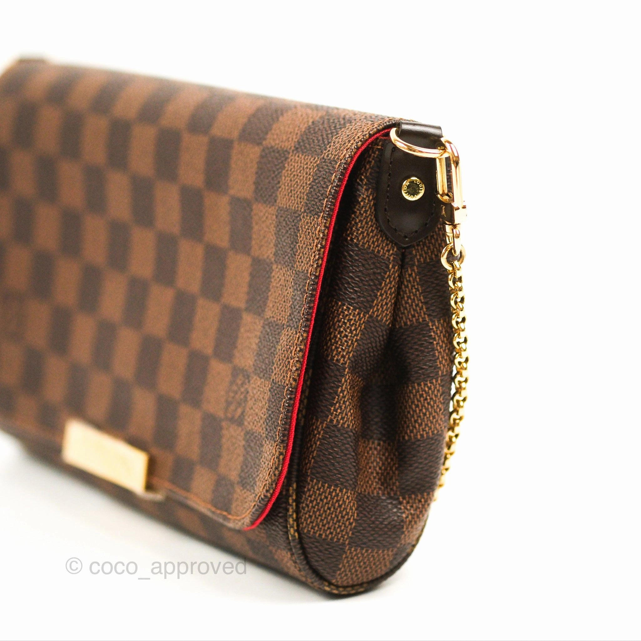 Louis Vuitton Favourite MM Flap Bag Damier Ebene
