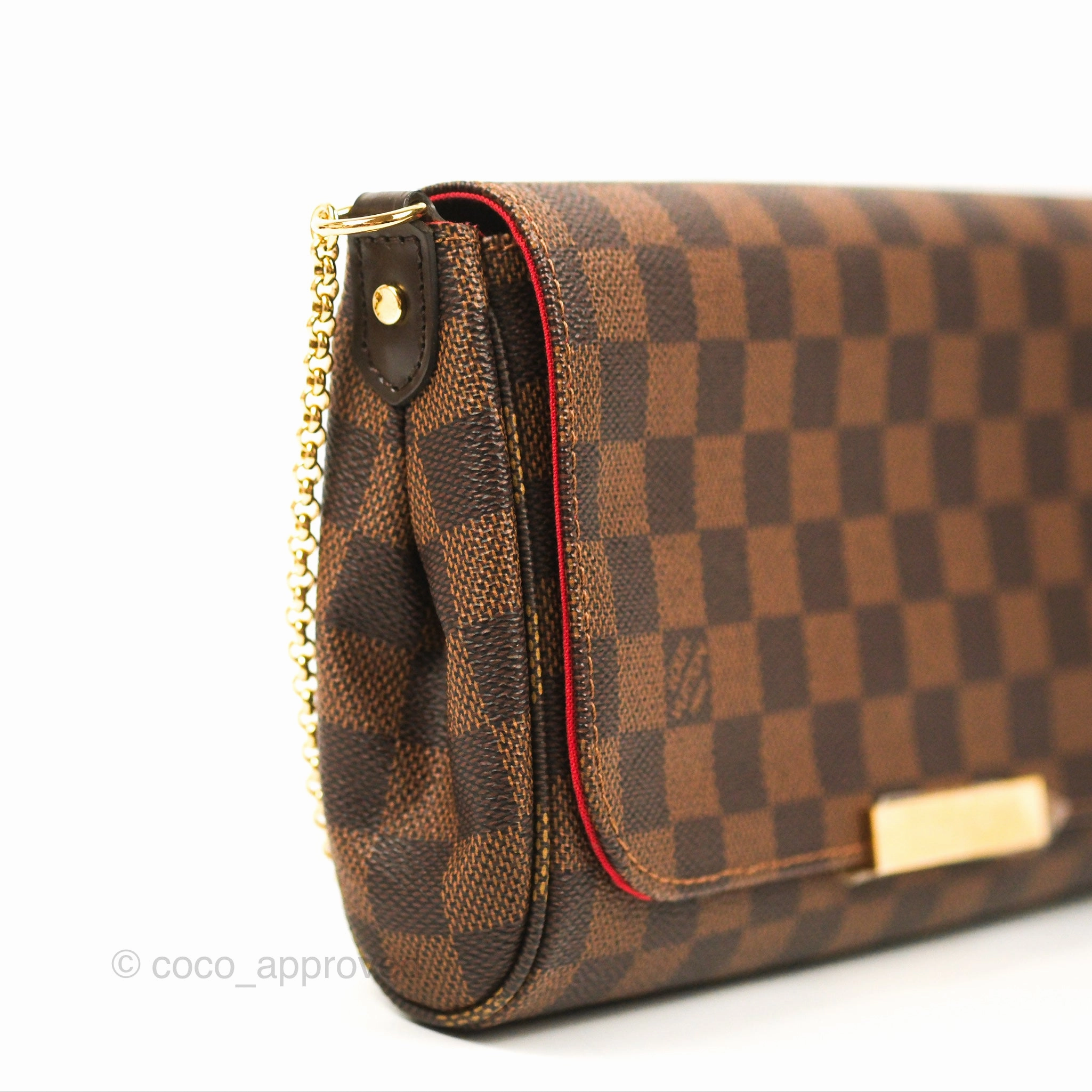 Louis Vuitton Favourite MM Flap Bag Damier Ebene