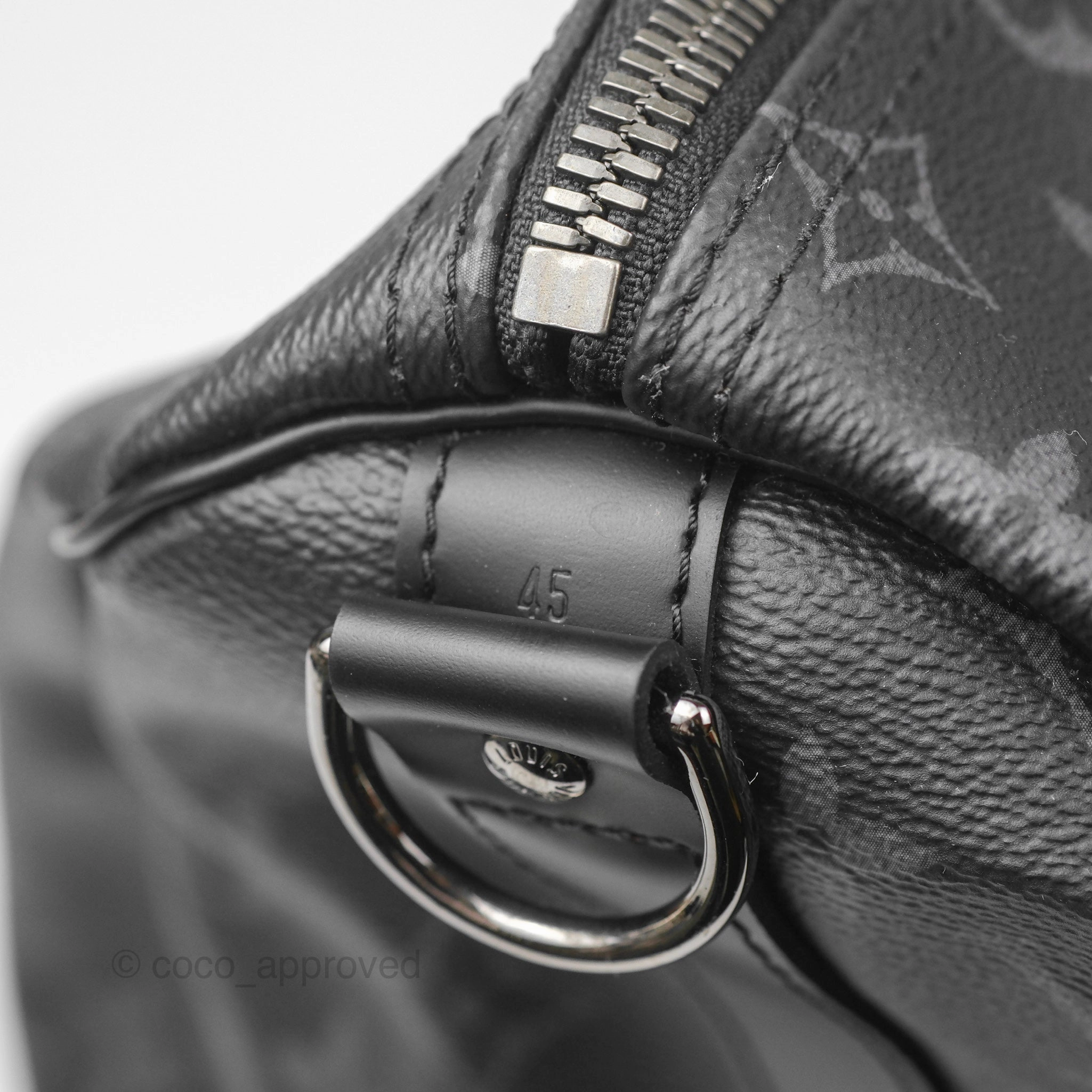Louis Vuitton Keepall Bandoulire 45 Duffle Bag Monogram Eclipse Canvas