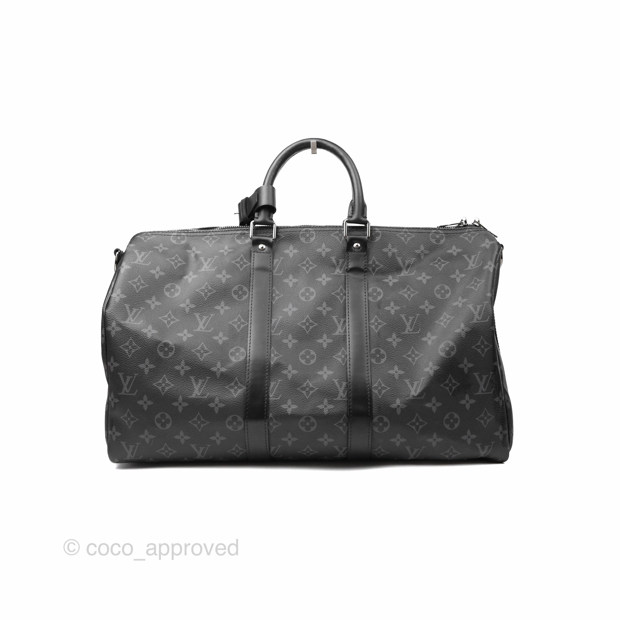 Louis Vuitton Keepall Bandoulire 45 Duffle Bag Monogram Eclipse Canvas