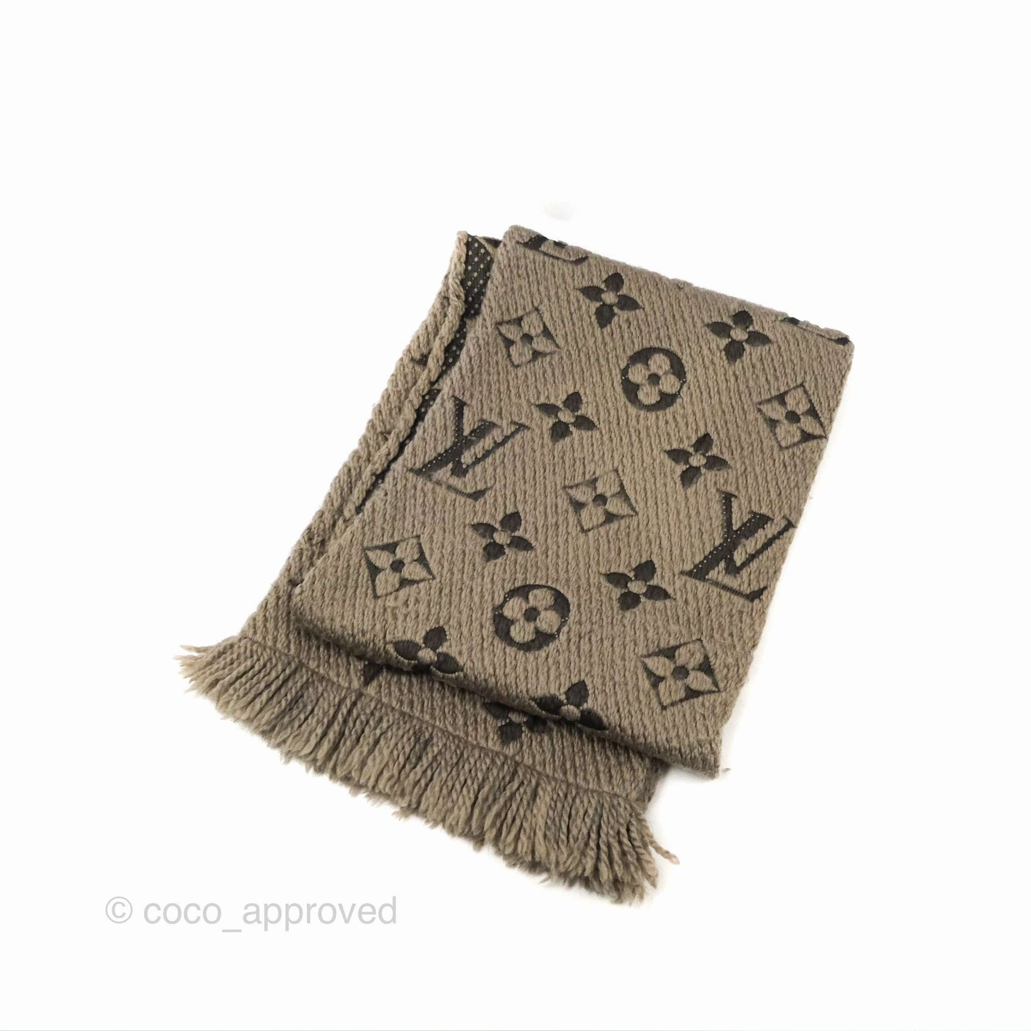 Louis Vuitton Logomania Scarf Verone Wool Silk