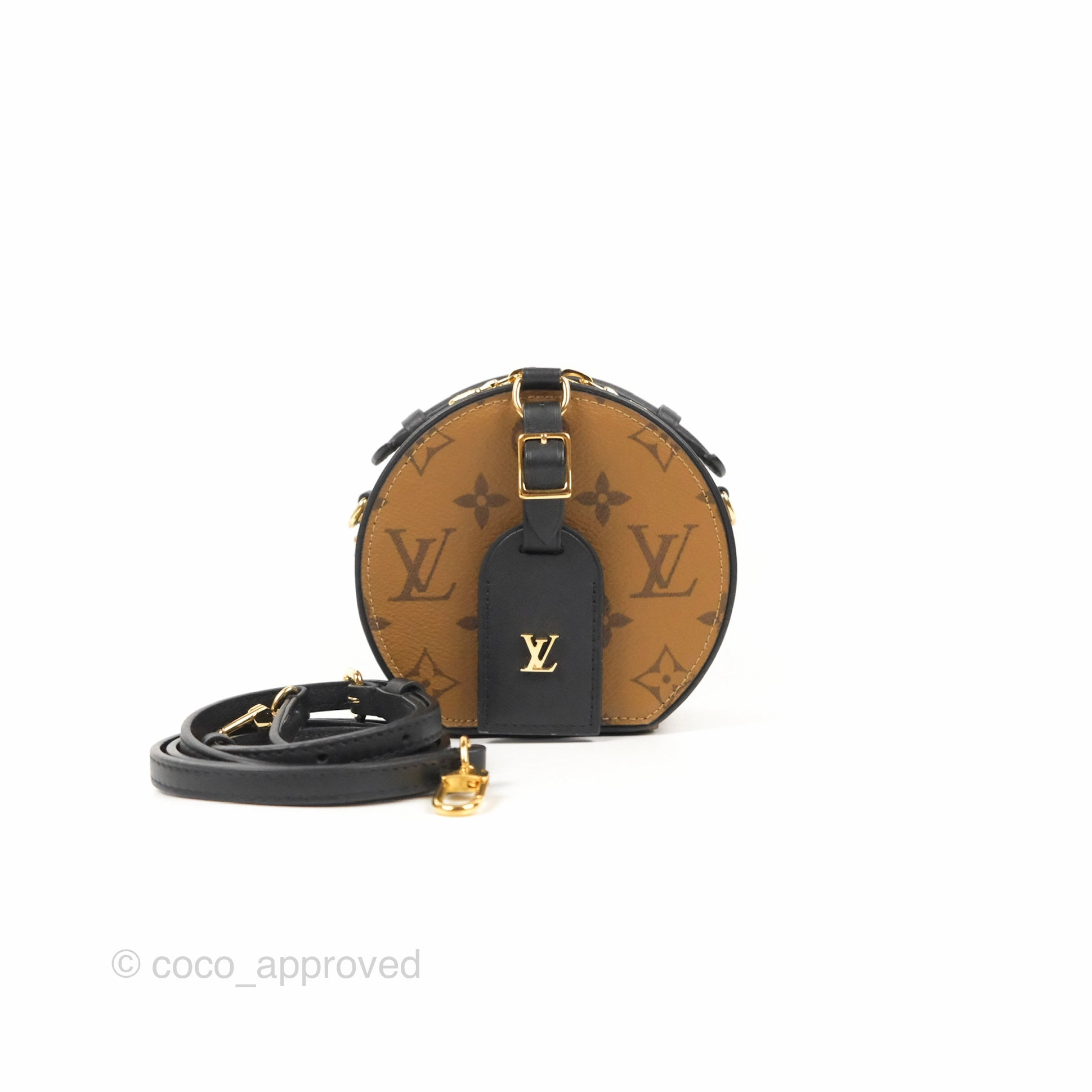 Louis Vuitton Mini Bote Chapeau Monogram Reverse Canvas Black
