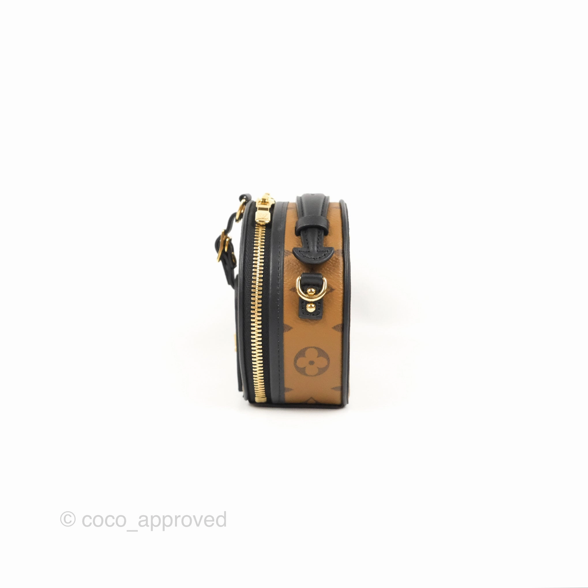 Louis Vuitton Mini Bote Chapeau Monogram Reverse Canvas Black