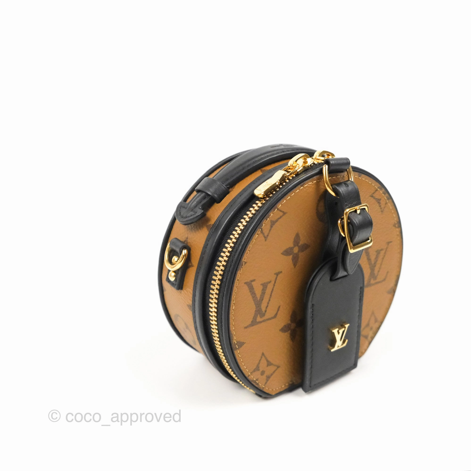 Louis Vuitton Mini Bote Chapeau Monogram Reverse Canvas Black