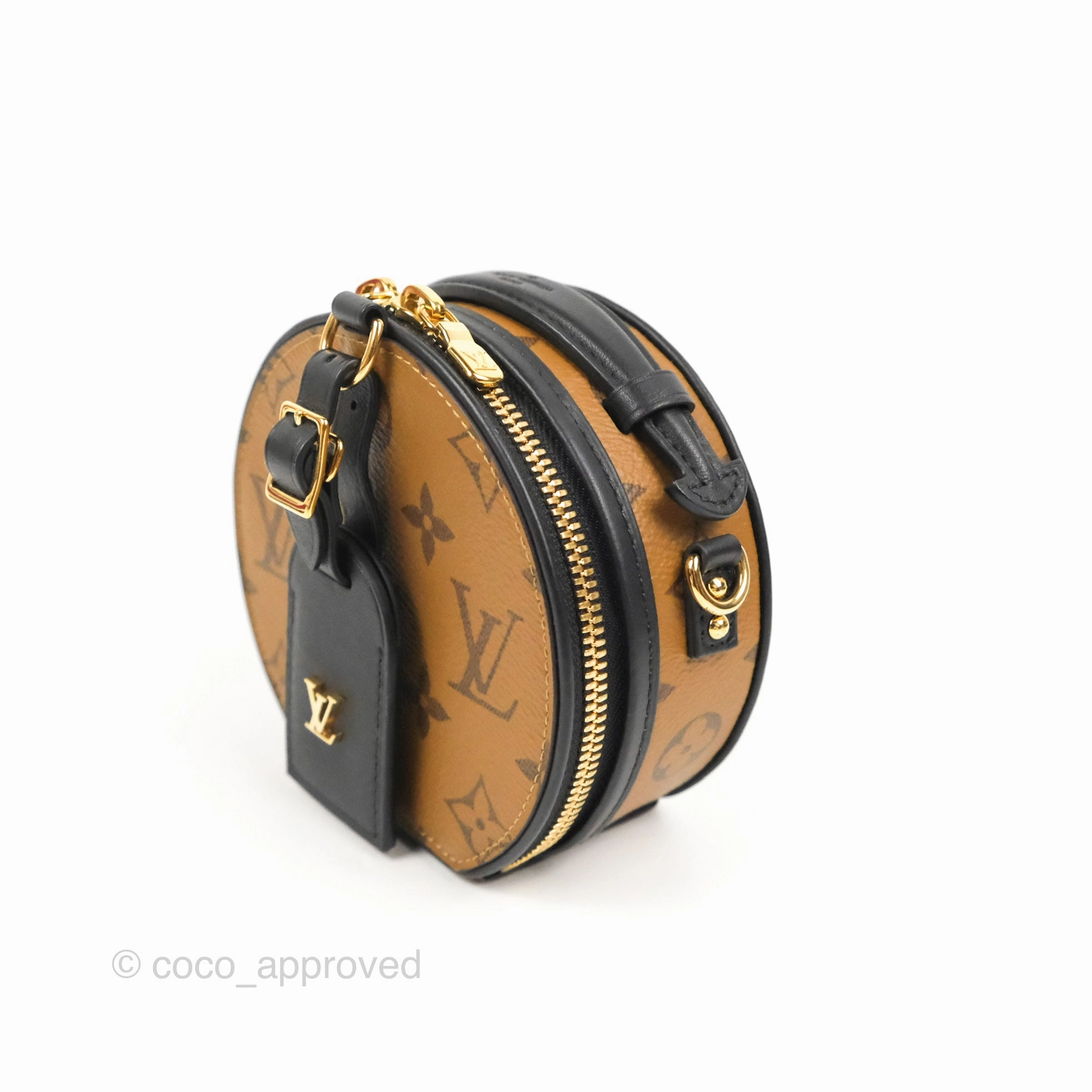 Louis Vuitton Mini Bote Chapeau Monogram Reverse Canvas Black