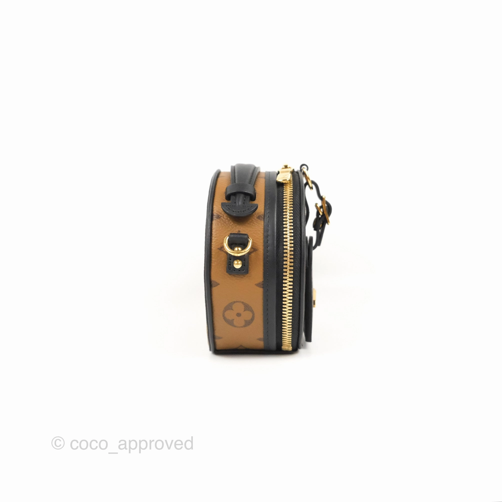 Louis Vuitton Mini Bote Chapeau Monogram Reverse Canvas Black