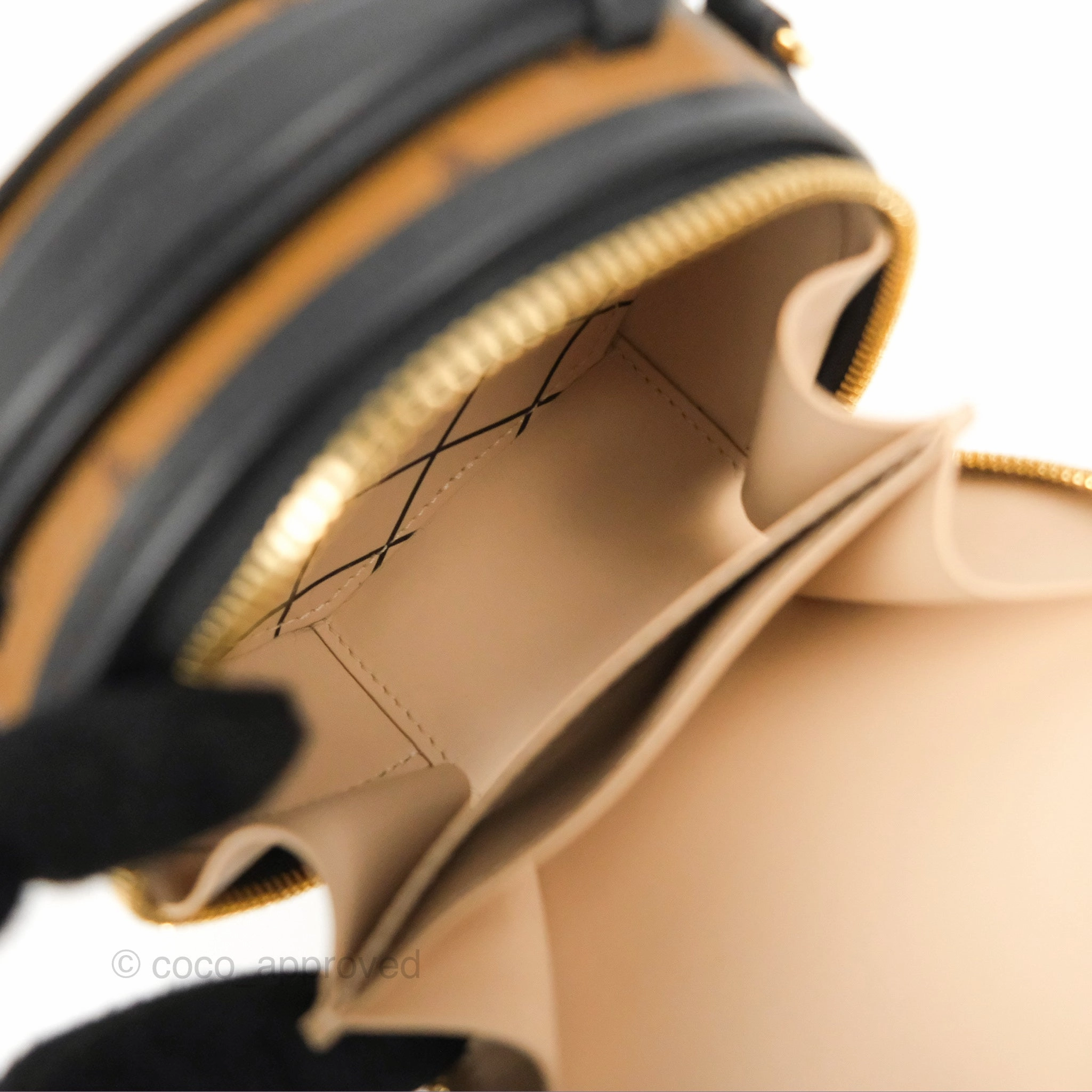 Louis Vuitton Mini Bote Chapeau Monogram Reverse Canvas Black
