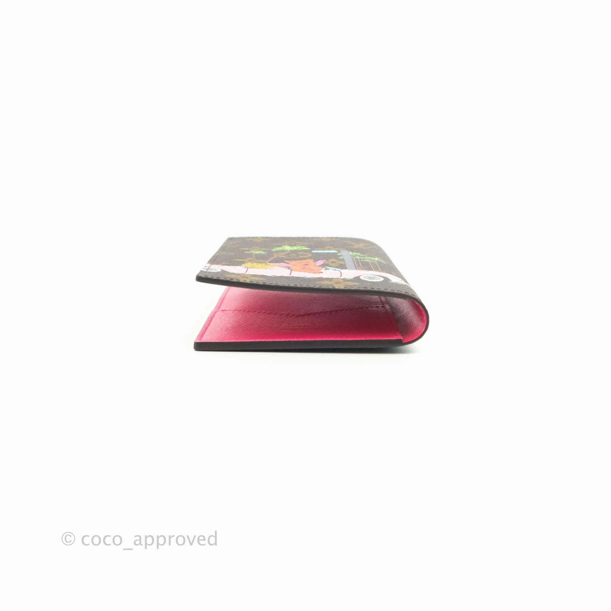 Louis Vuitton Monogram Christmas Animation Hollywood Passport Cover Fuchsia 2021