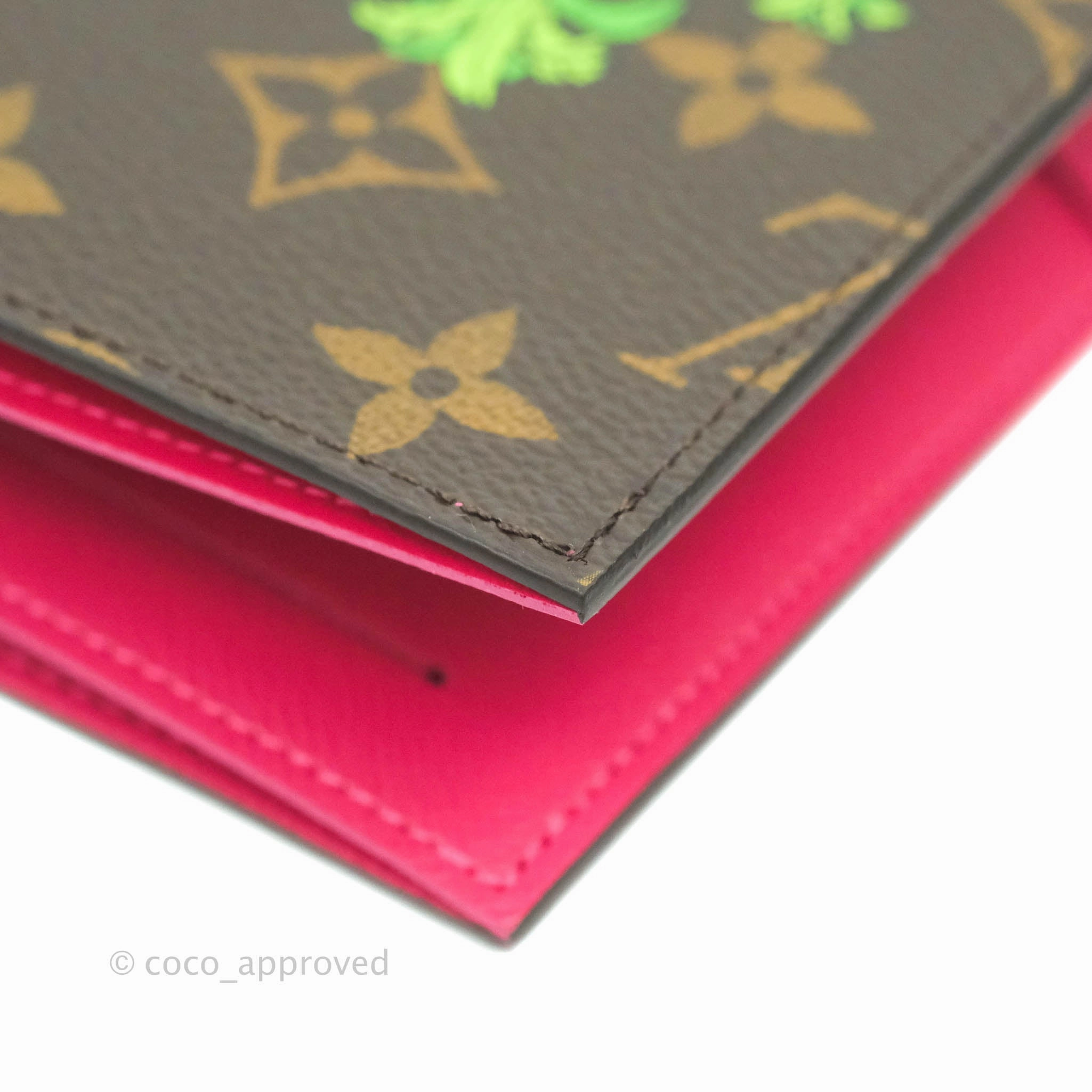 Louis Vuitton Monogram Christmas Animation Hollywood Passport Cover Fuchsia 2021
