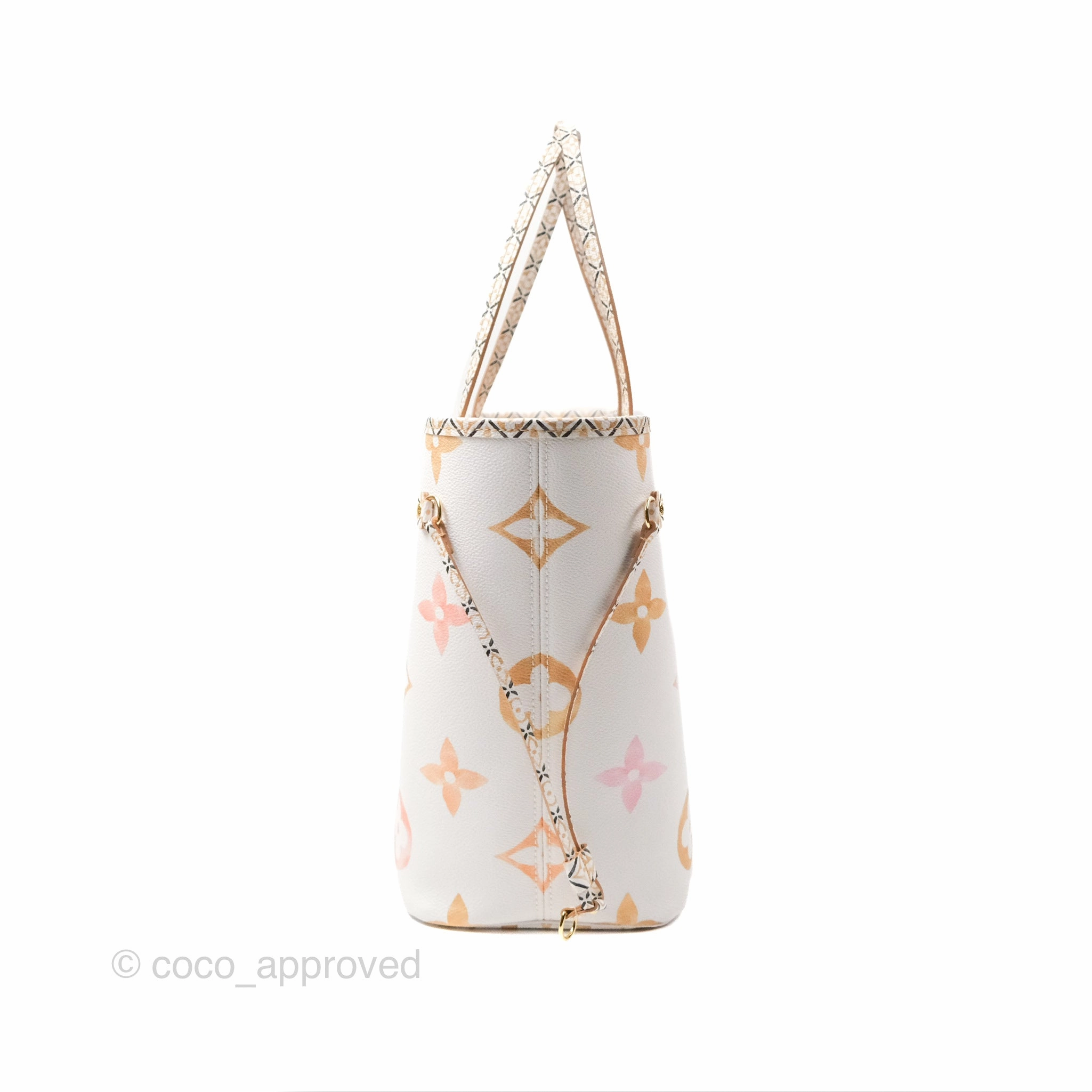 Louis Vuitton Monogram Giant Neverfull MM Beige