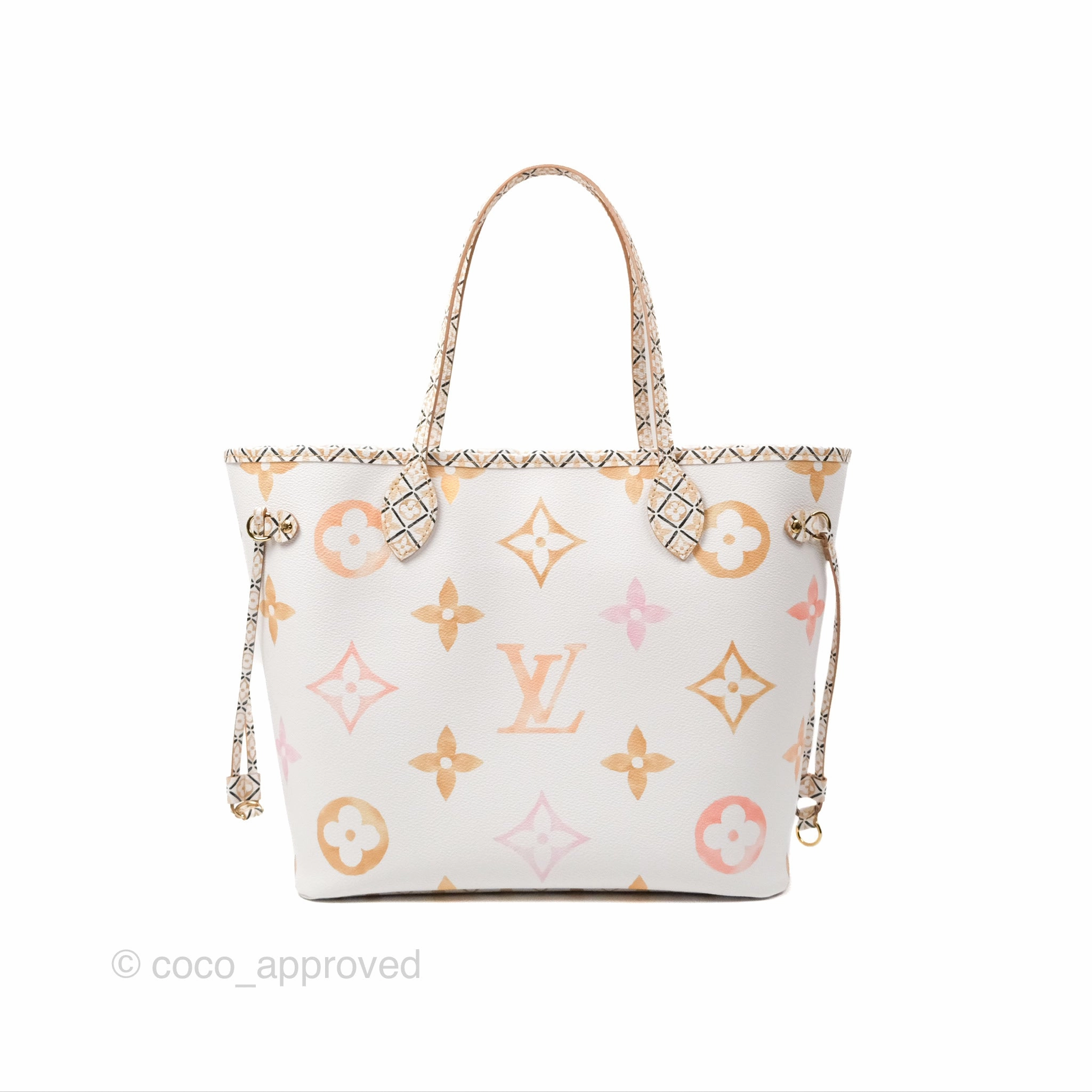 Louis Vuitton Monogram Giant Neverfull MM Beige