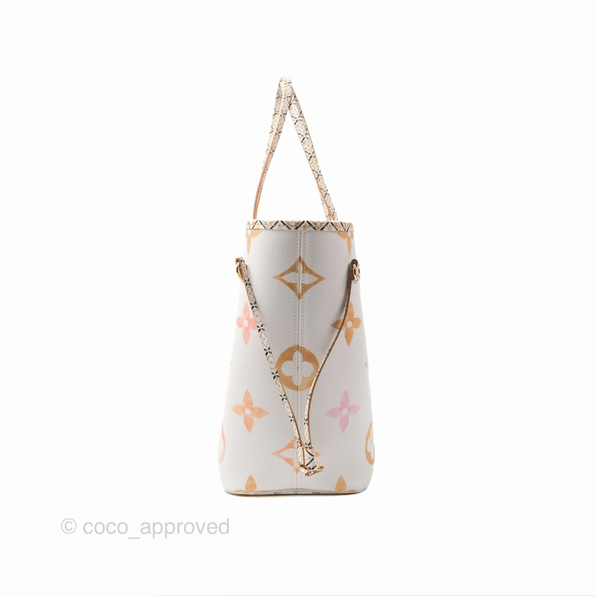 Louis Vuitton Monogram Giant Neverfull MM Beige