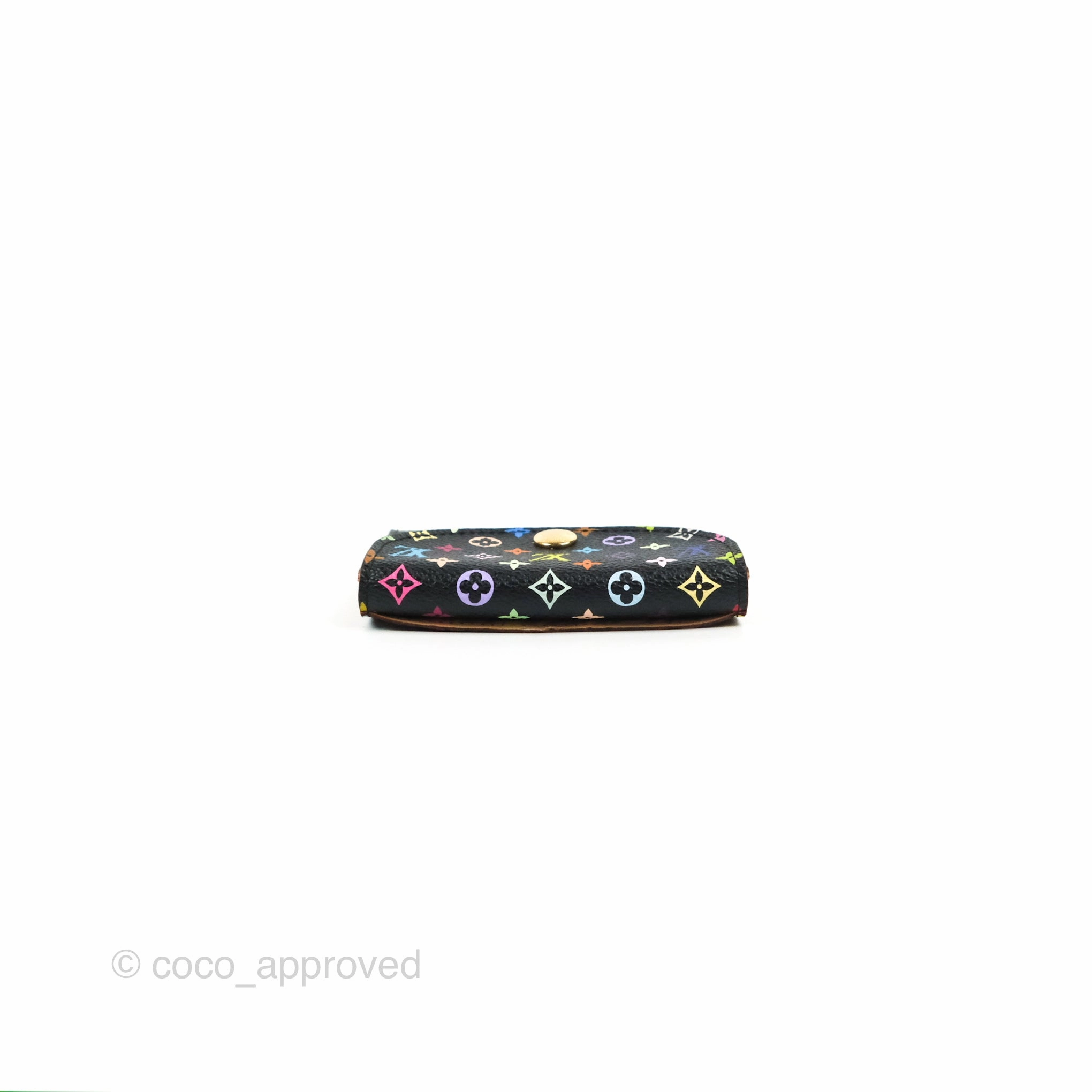 Louis Vuitton Monogram Multicolor Business Card Holder Black