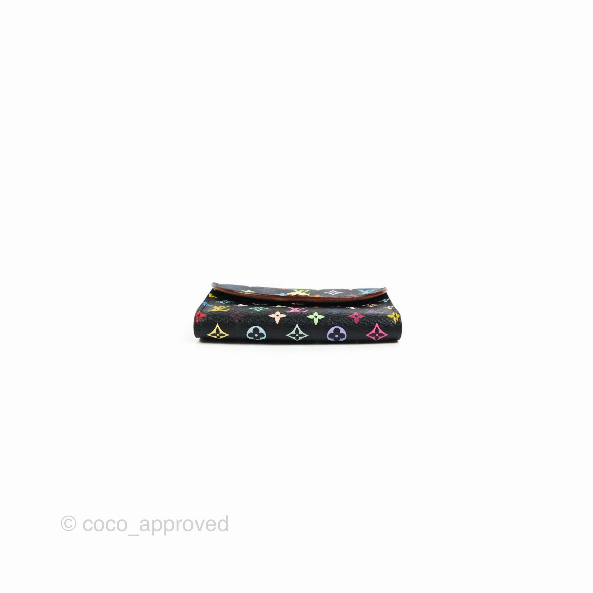 Louis Vuitton Monogram Multicolor Business Card Holder Black