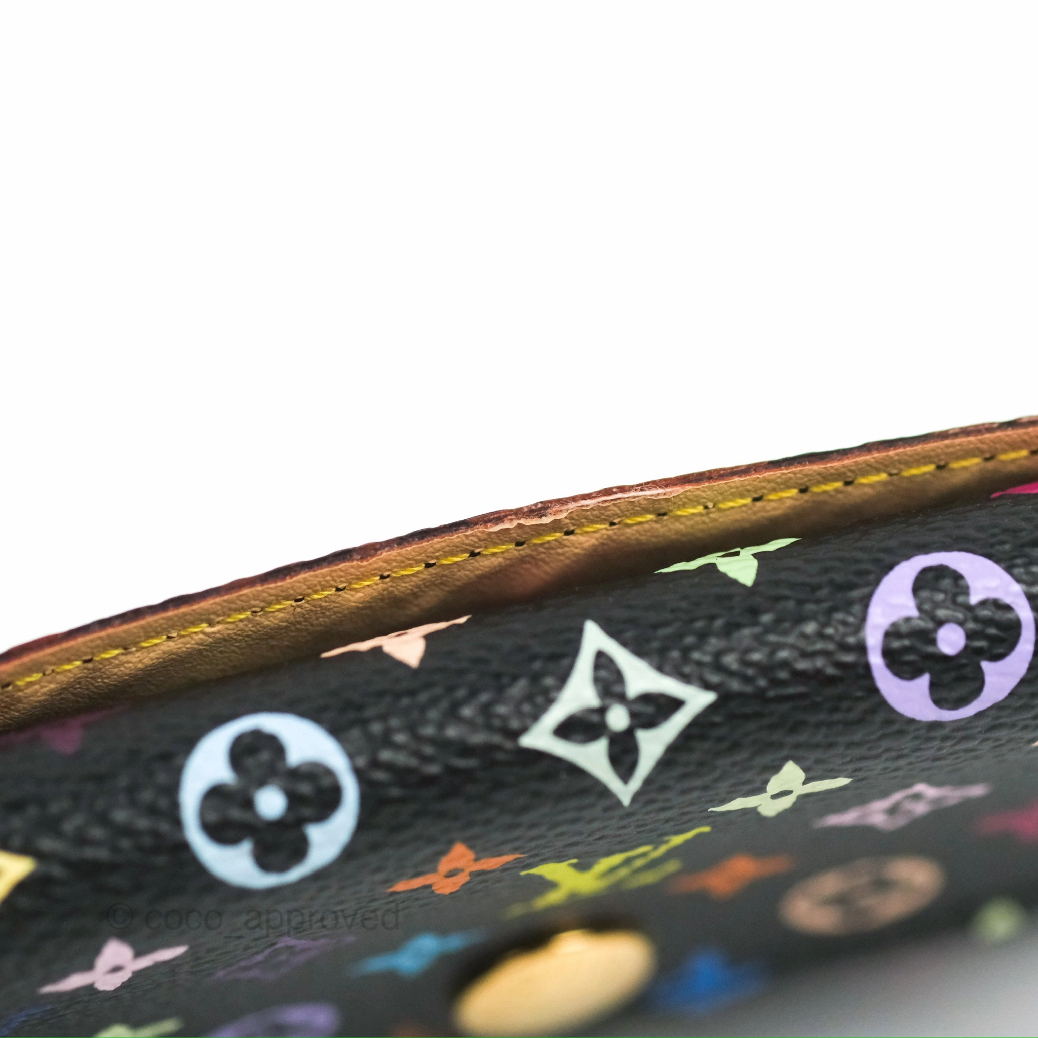 Louis Vuitton Monogram Multicolor Business Card Holder Black