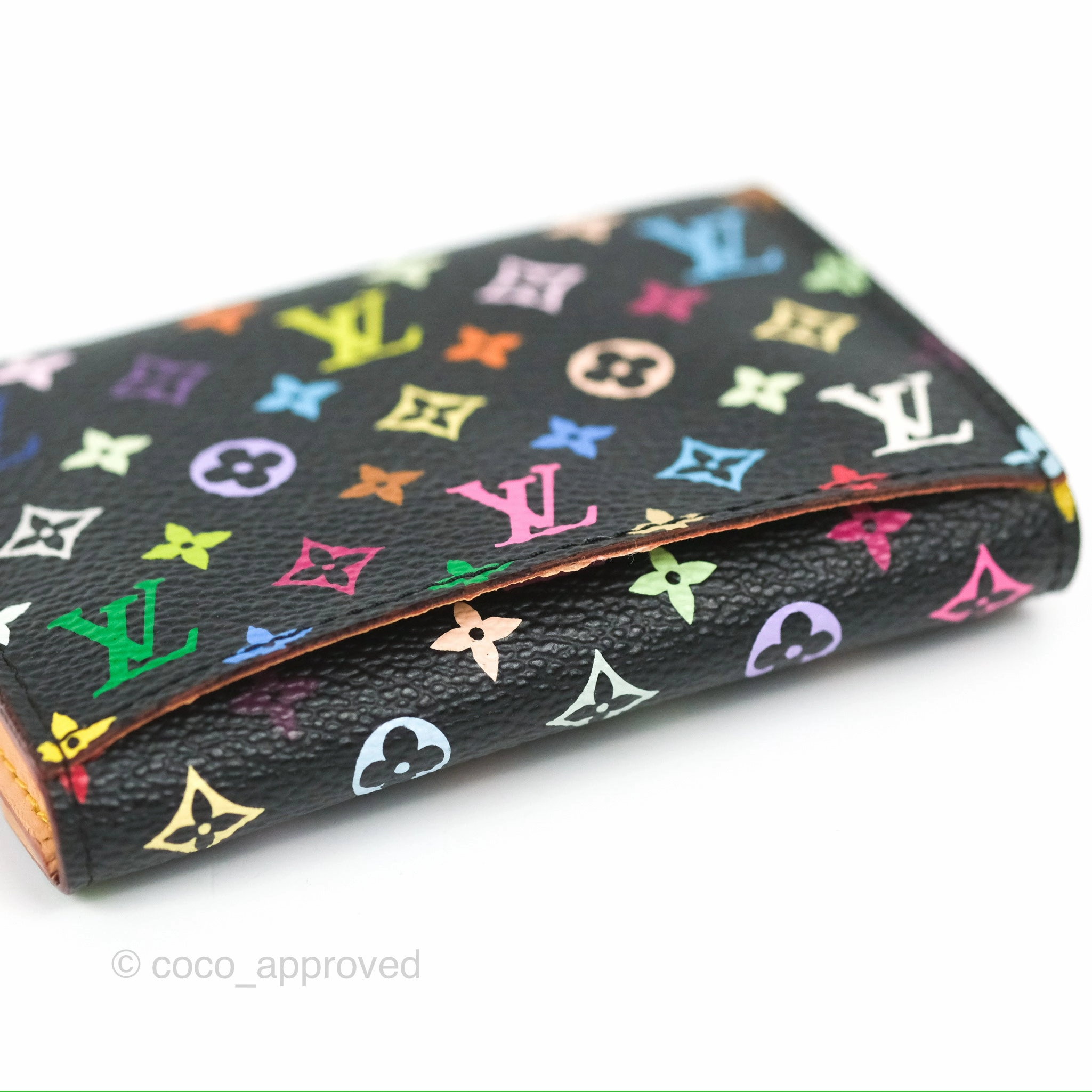 Louis Vuitton Monogram Multicolor Business Card Holder Black