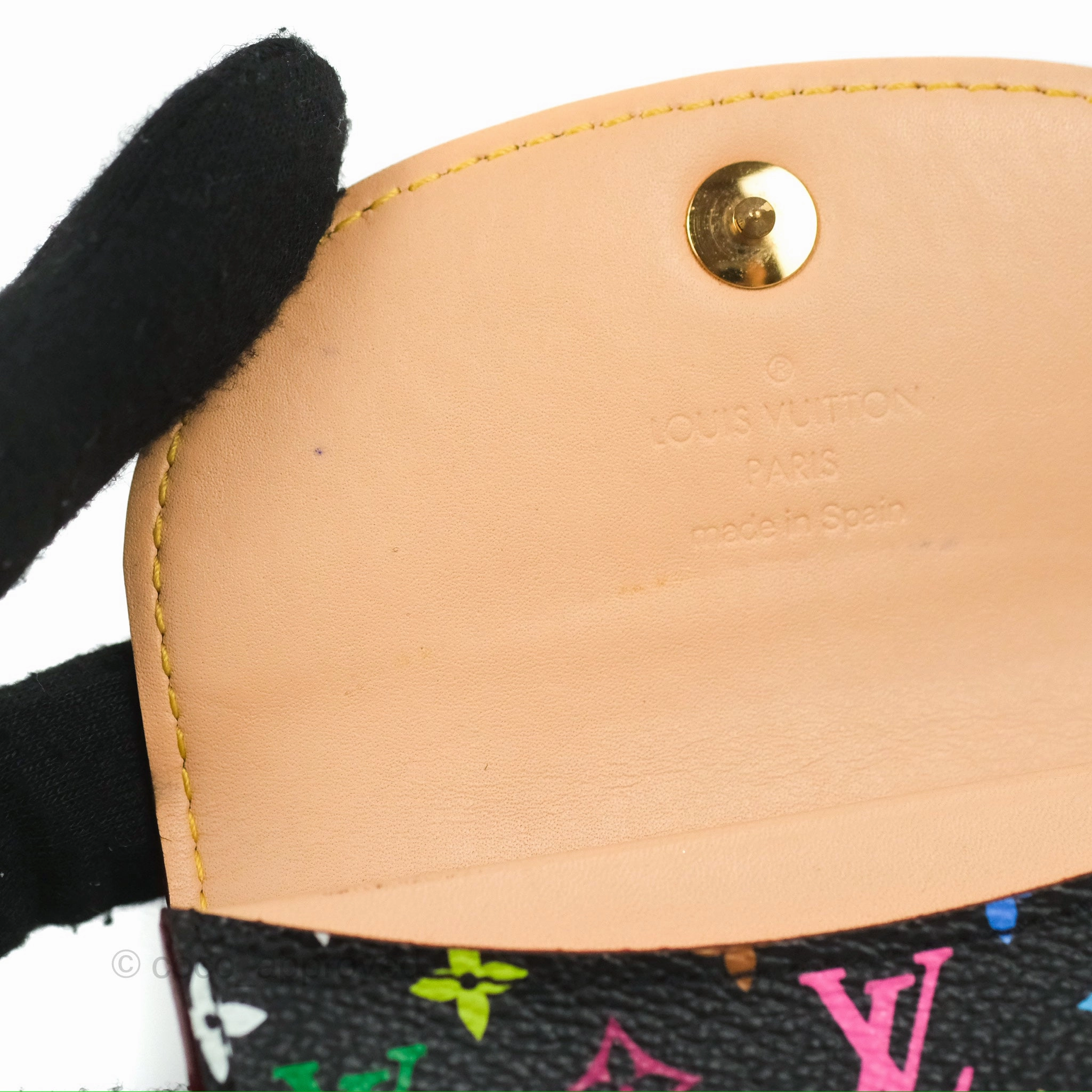 Louis Vuitton Monogram Multicolor Business Card Holder Black