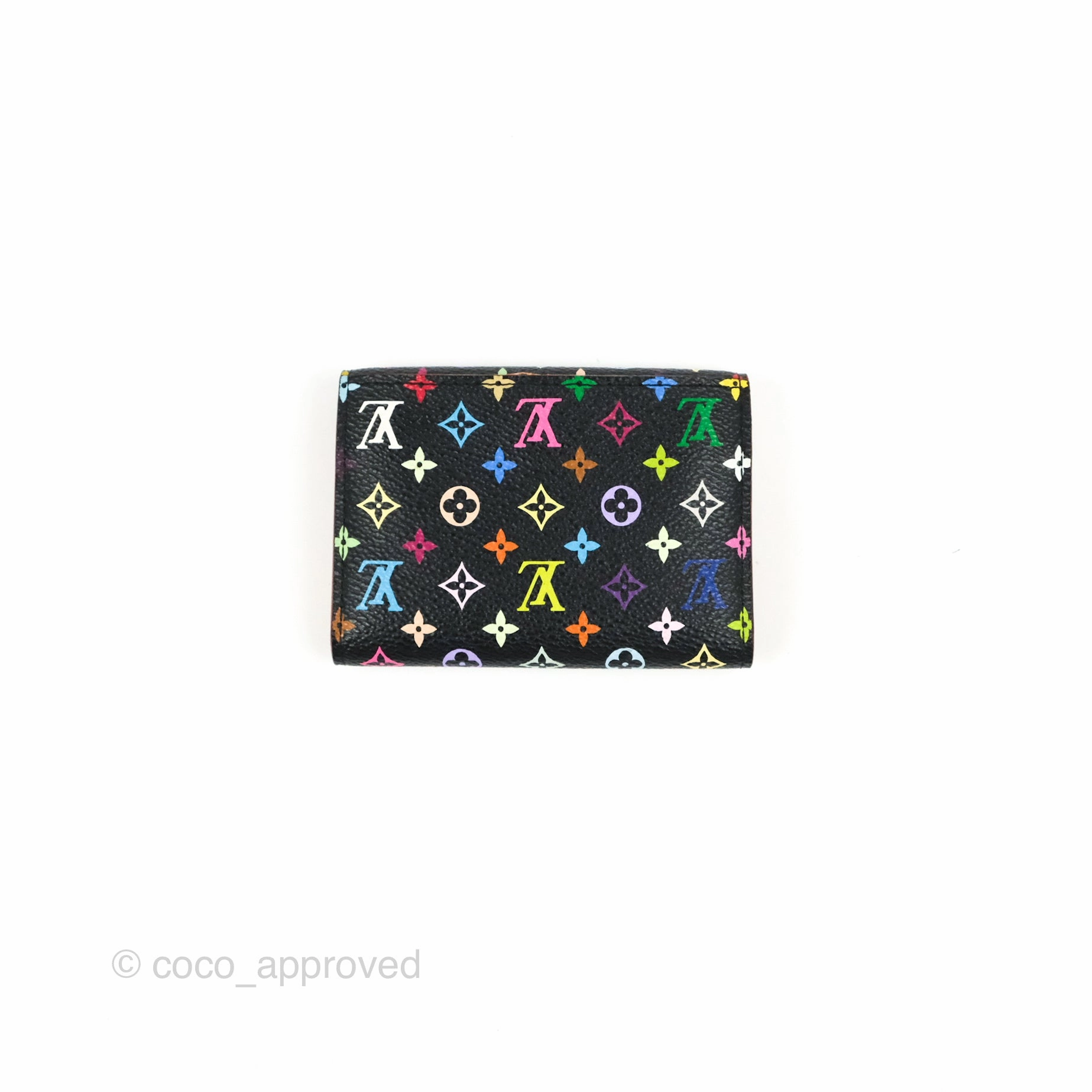 Louis Vuitton Monogram Multicolor Business Card Holder Black