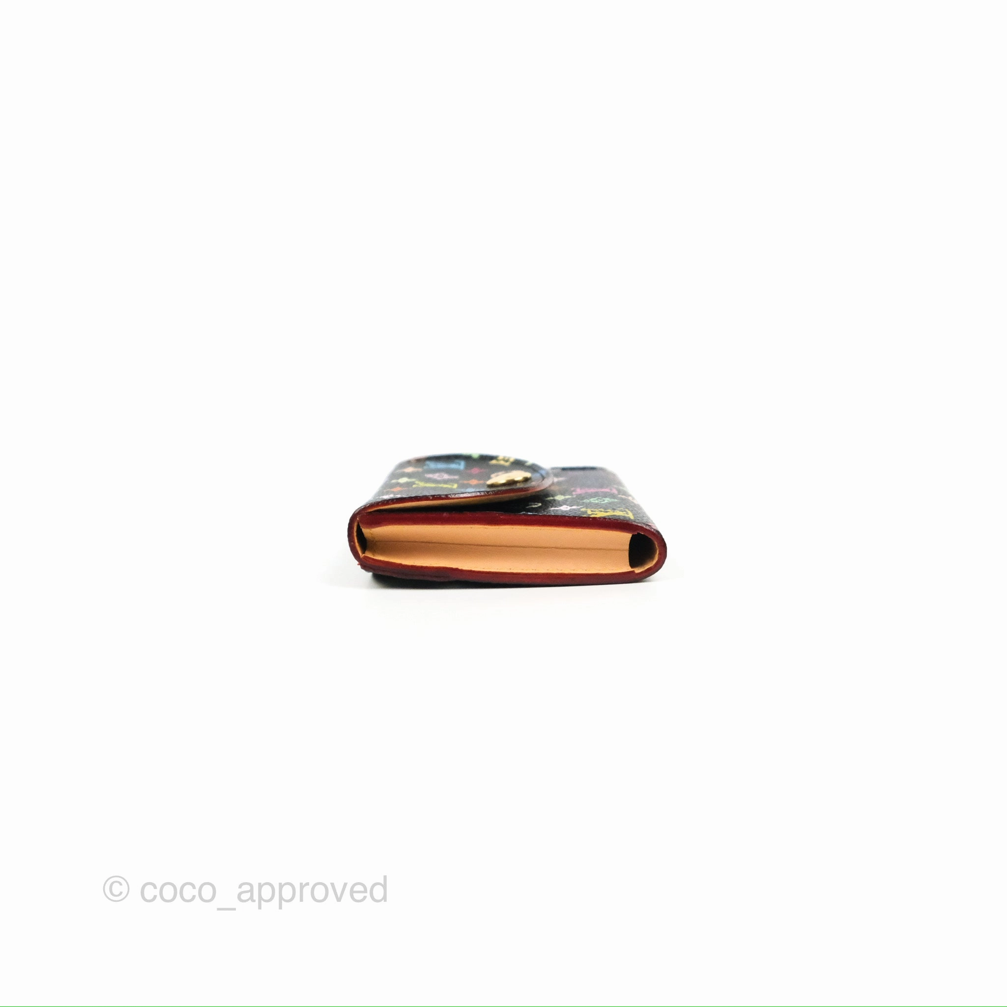 Louis Vuitton Monogram Multicolor Business Card Holder Black