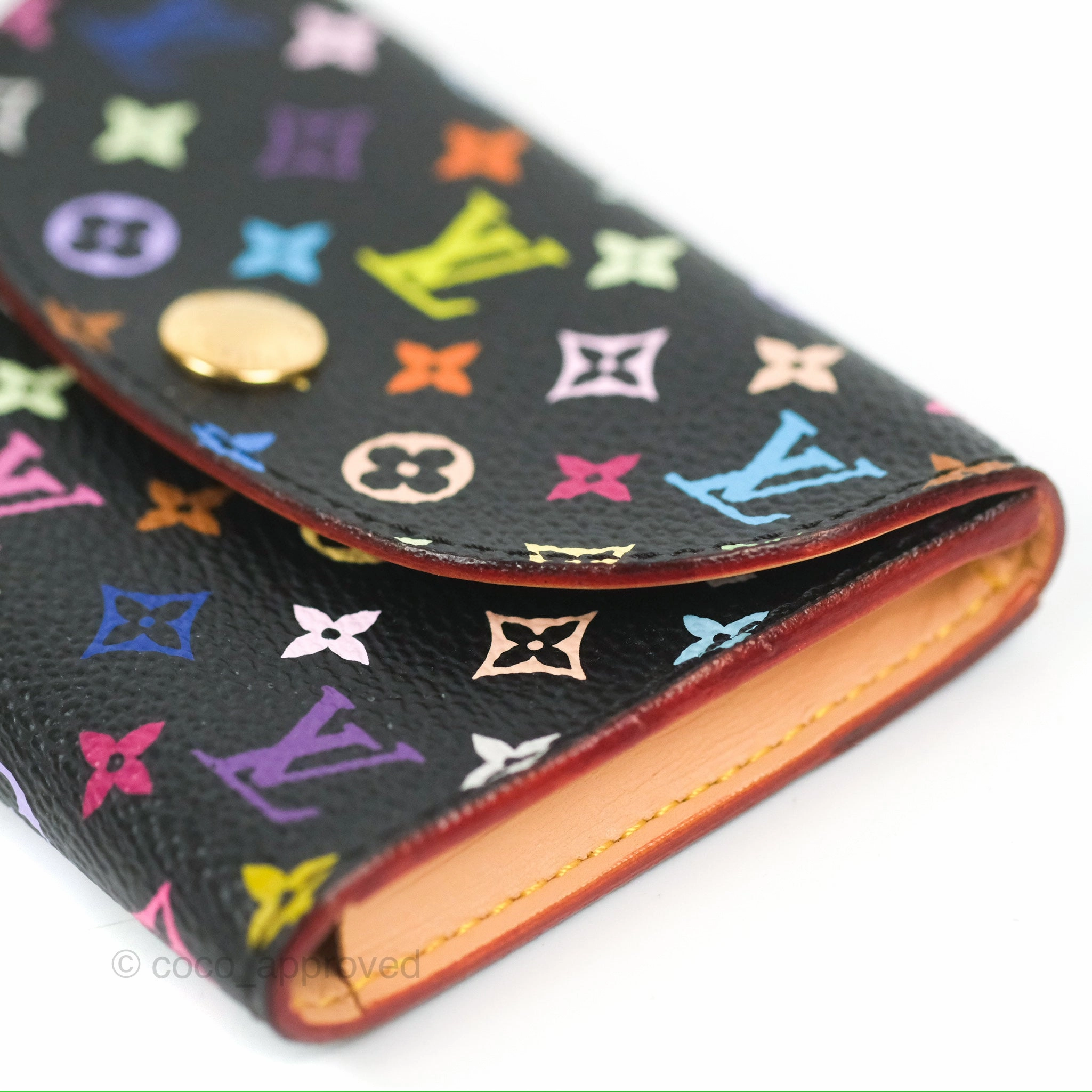 Louis Vuitton Monogram Multicolor Business Card Holder Black